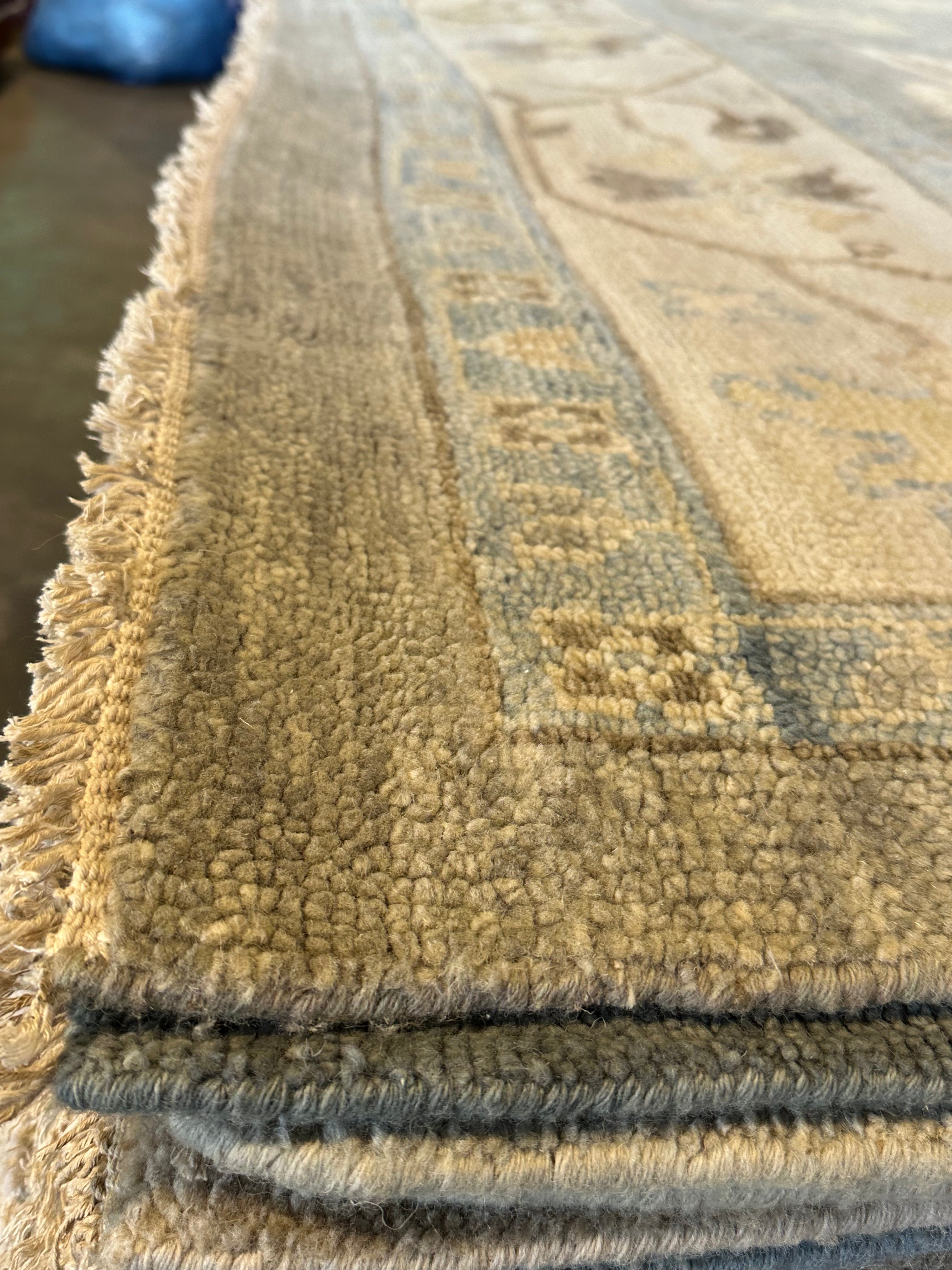 Rue Bennett 10x14.3 Grey Hand-Knotted Oushak