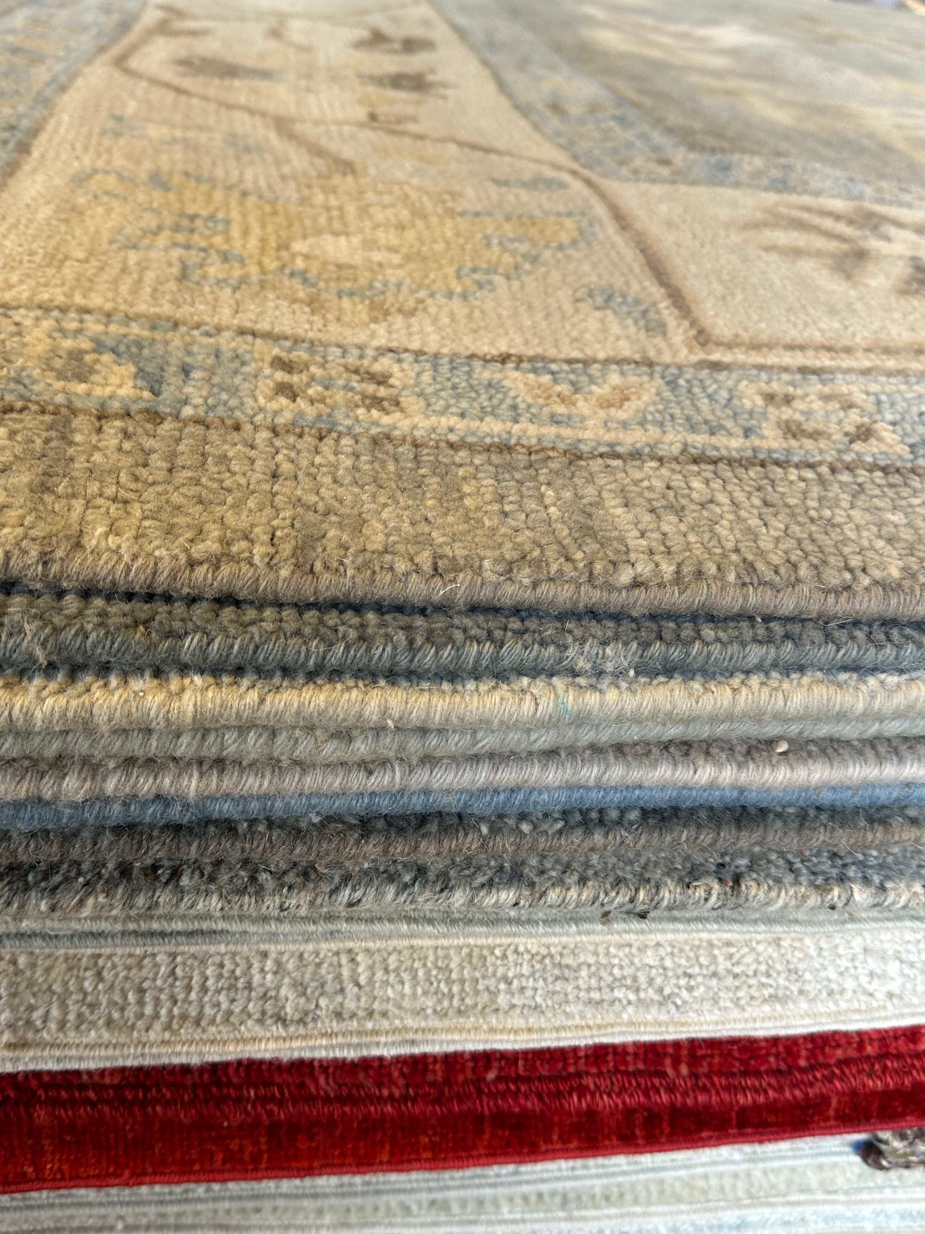 Rue Bennett 10x14.3 Grey Hand-Knotted Oushak