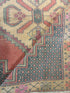 Martha Ken 4.3x8.7 Pink Hand-Knotted Vintage Turkish Oushak