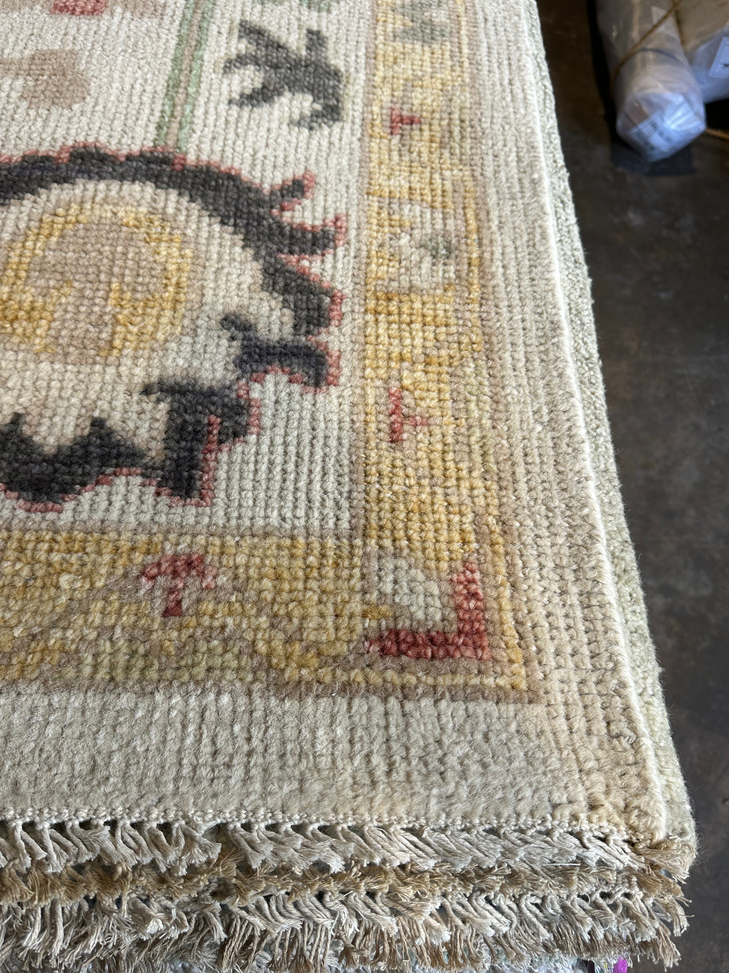 Susie 10x14 Multi Color Hand-Knotted Oushak Rug