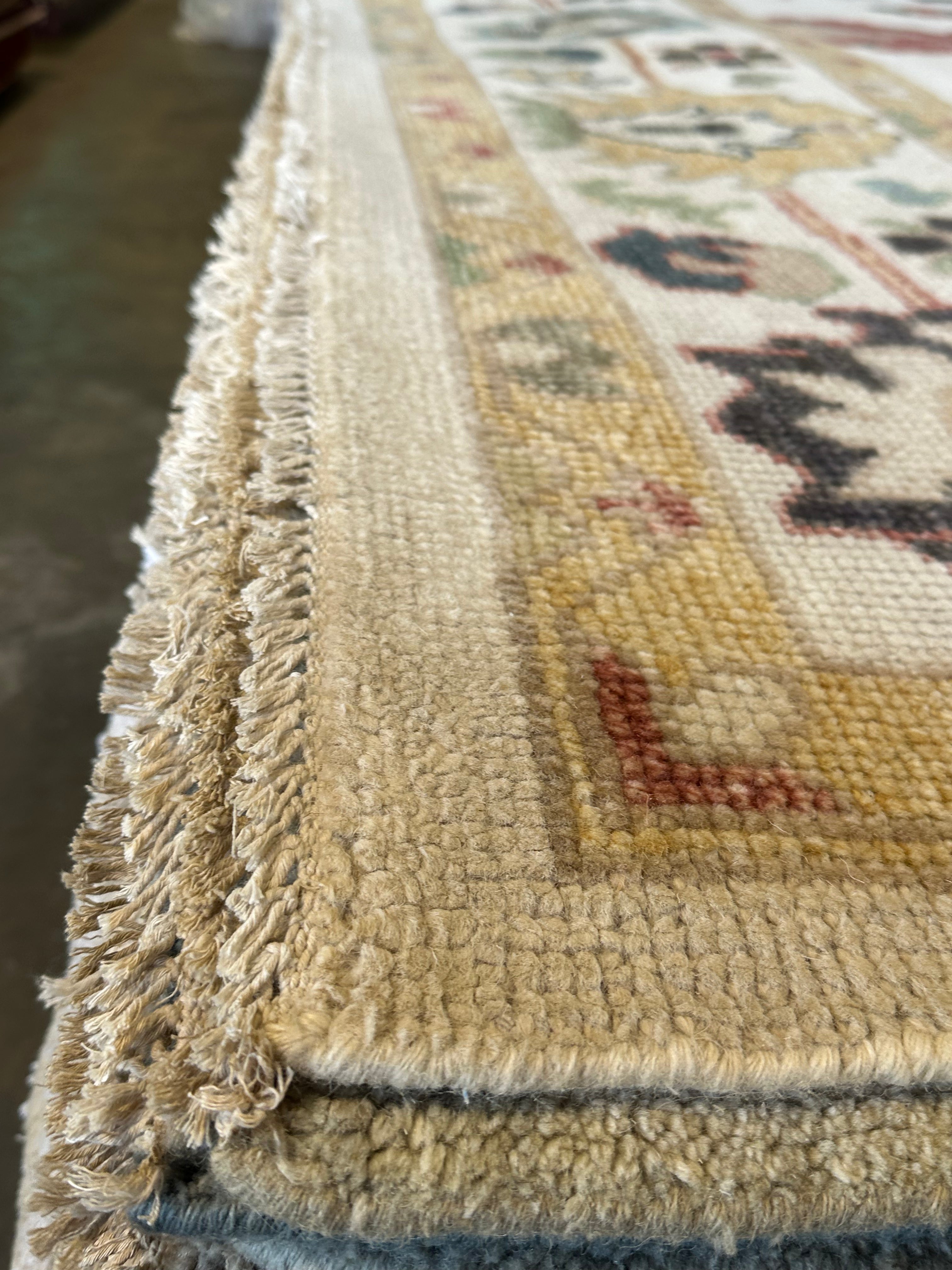 Susie 10x14 Multi Color Hand-Knotted Oushak Rug