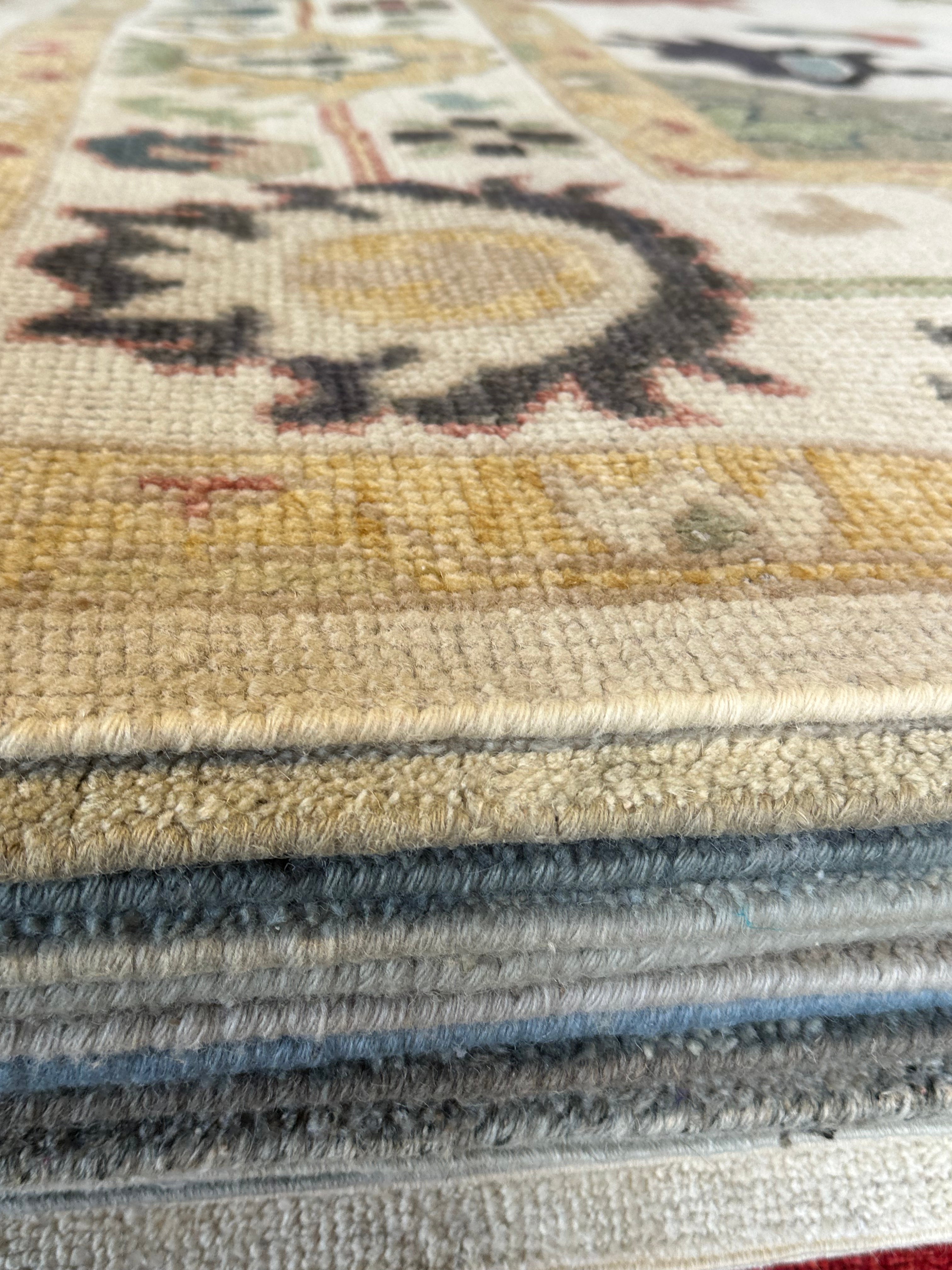 Susie 10x14 Multi Color Hand-Knotted Oushak Rug