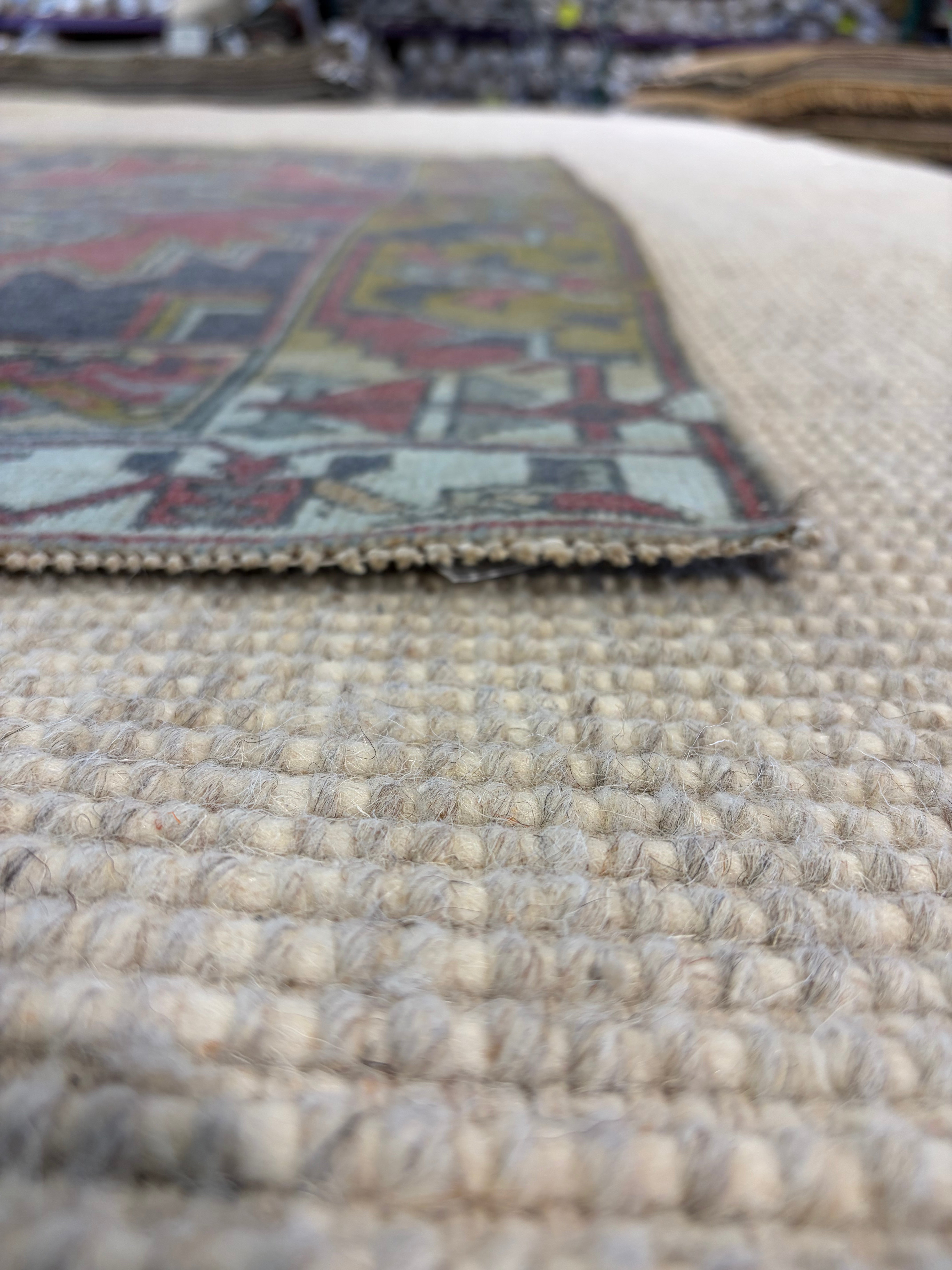Joy Monty 2.5x4 Red Hand-Knotted Vintage Turkish Oushak
