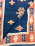 Becky Billard 2.7x4 Blue Hand-Knotted Vintage Turkish Oushak