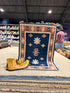 Becky Billard 2.7x4 Blue Hand-Knotted Vintage Turkish Oushak