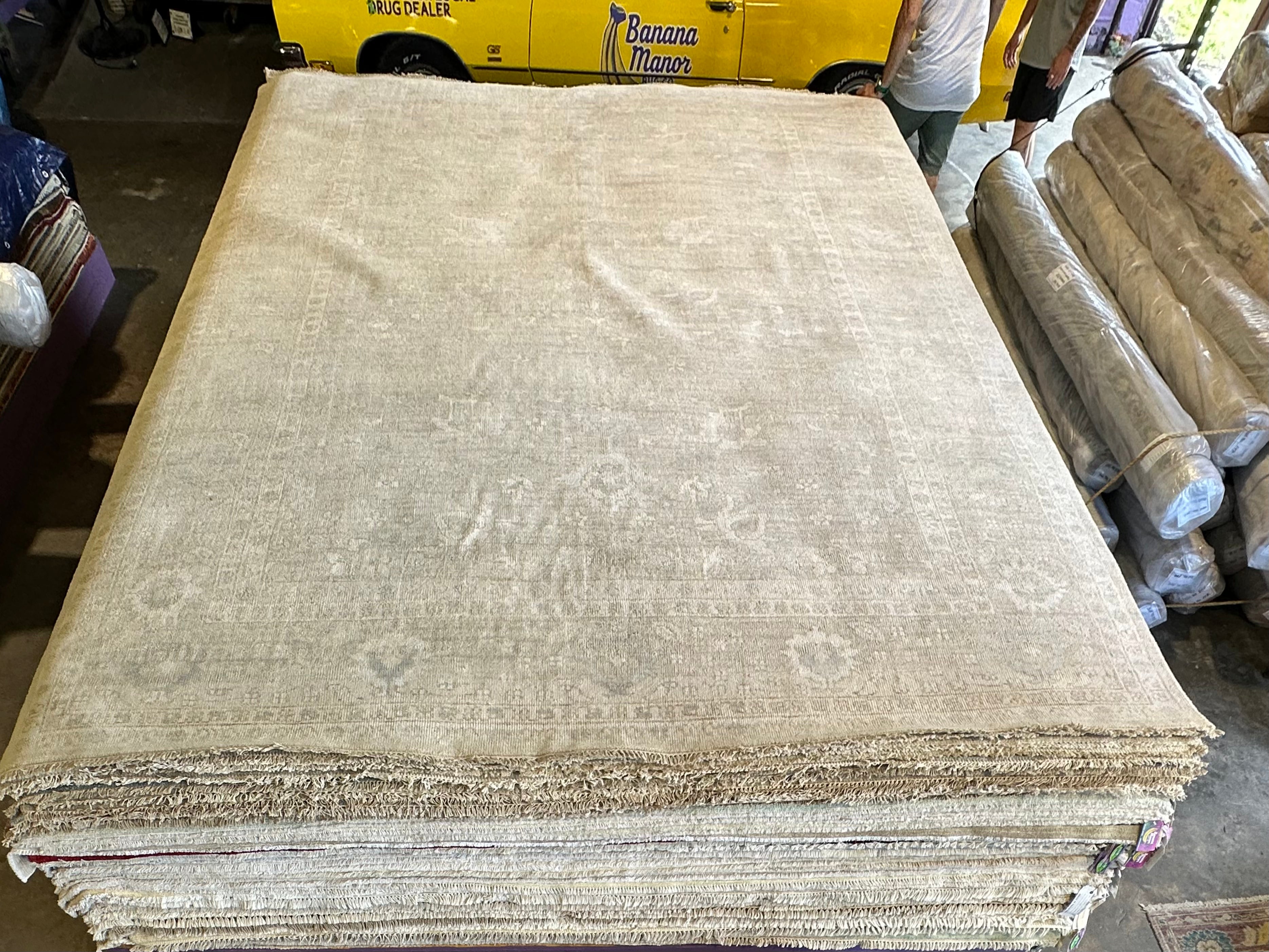 Elizabeth Gable 10x14 Grey Hand-Knotted Oushak Rug