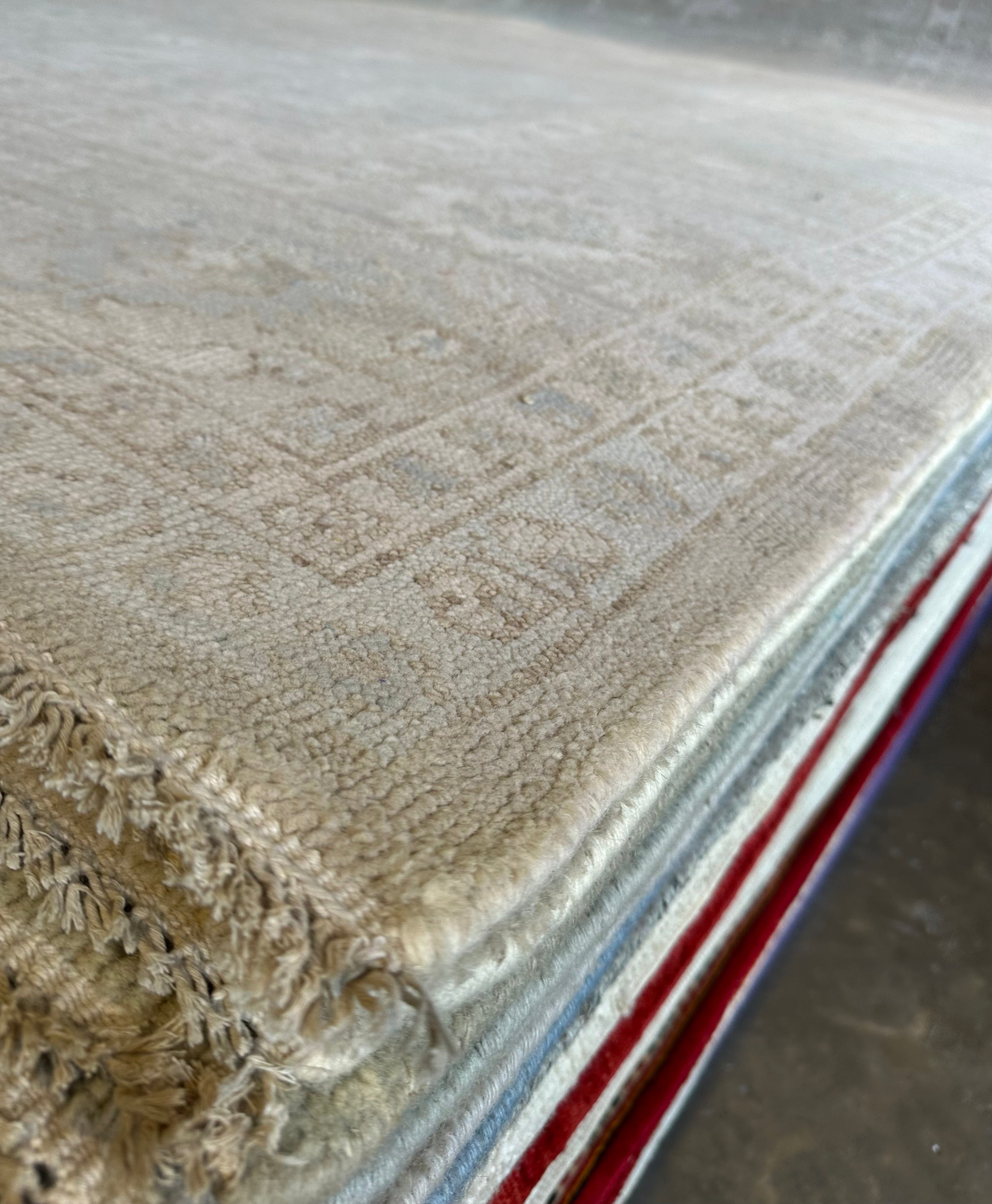 Elizabeth Gable 10x14 Grey Hand-Knotted Oushak Rug