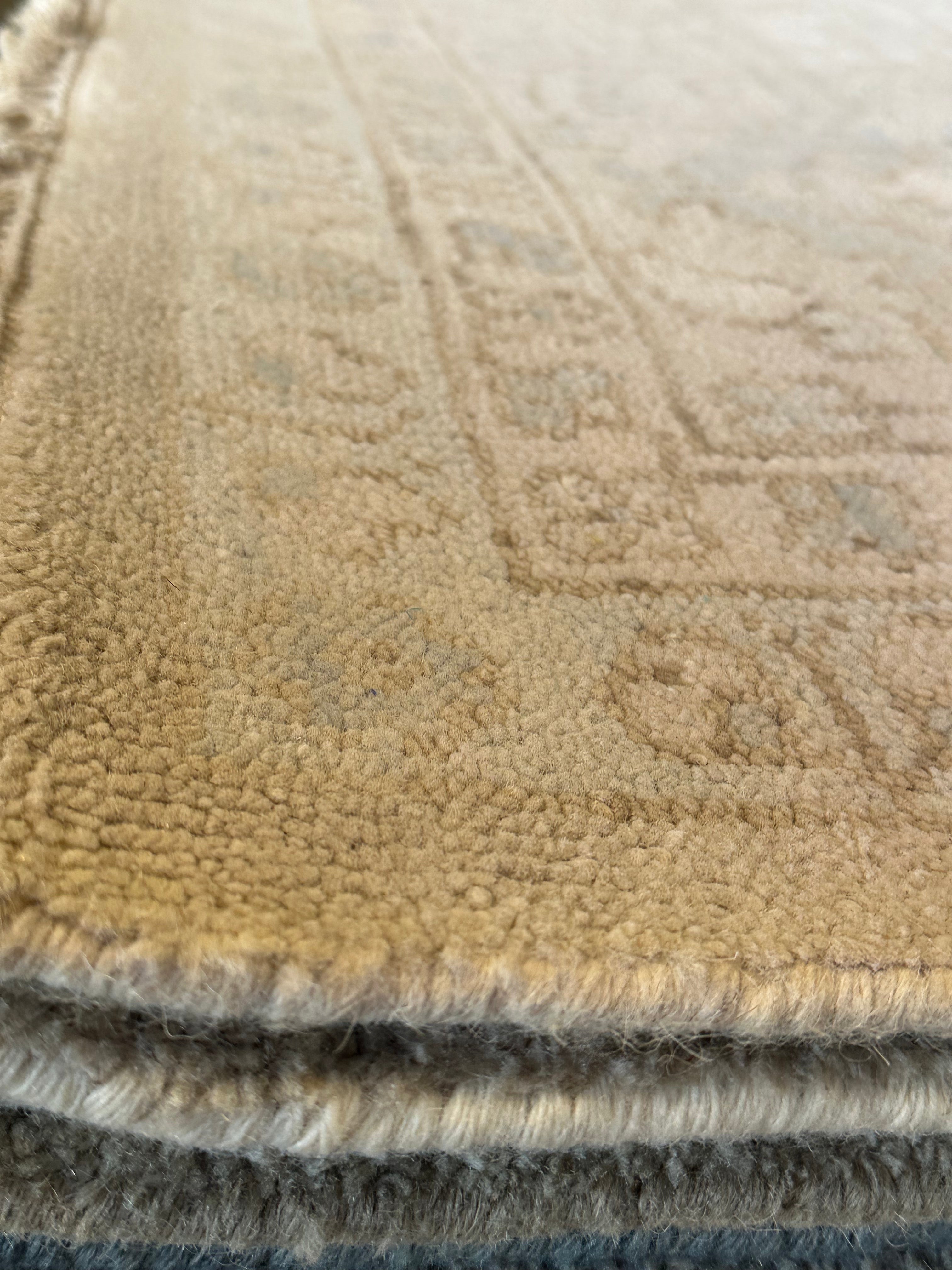 Elizabeth Gable 10x14 Grey Hand-Knotted Oushak Rug