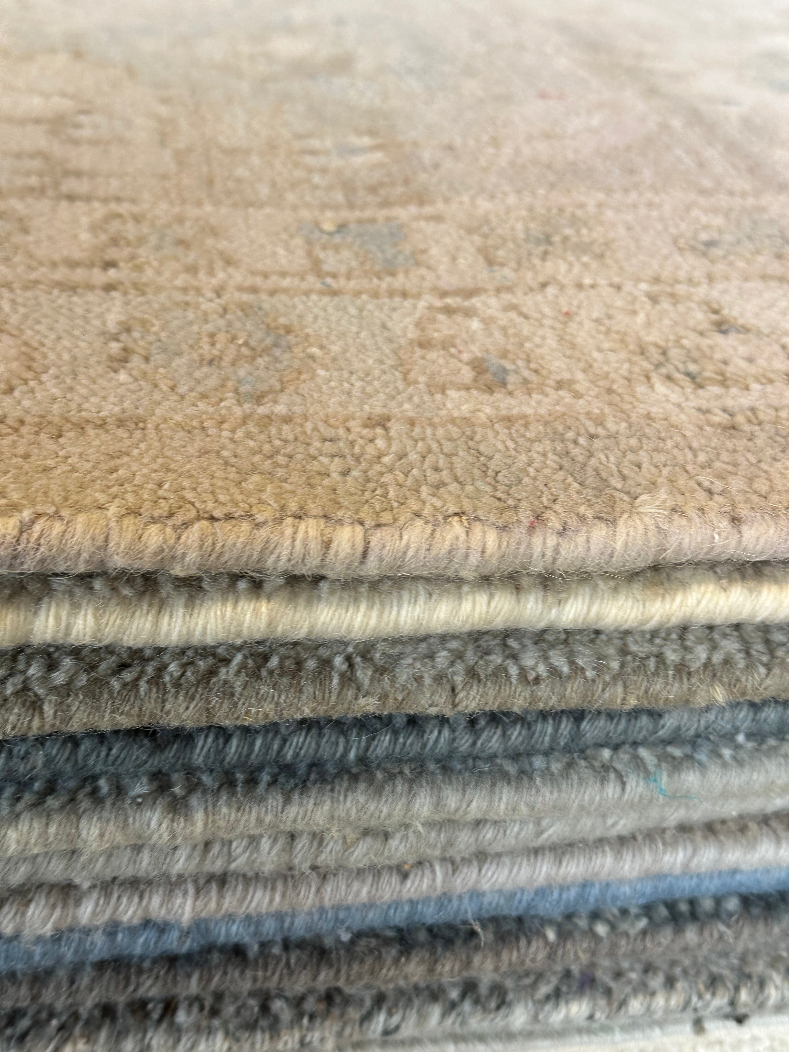 Elizabeth Gable 10x14 Grey Hand-Knotted Oushak Rug