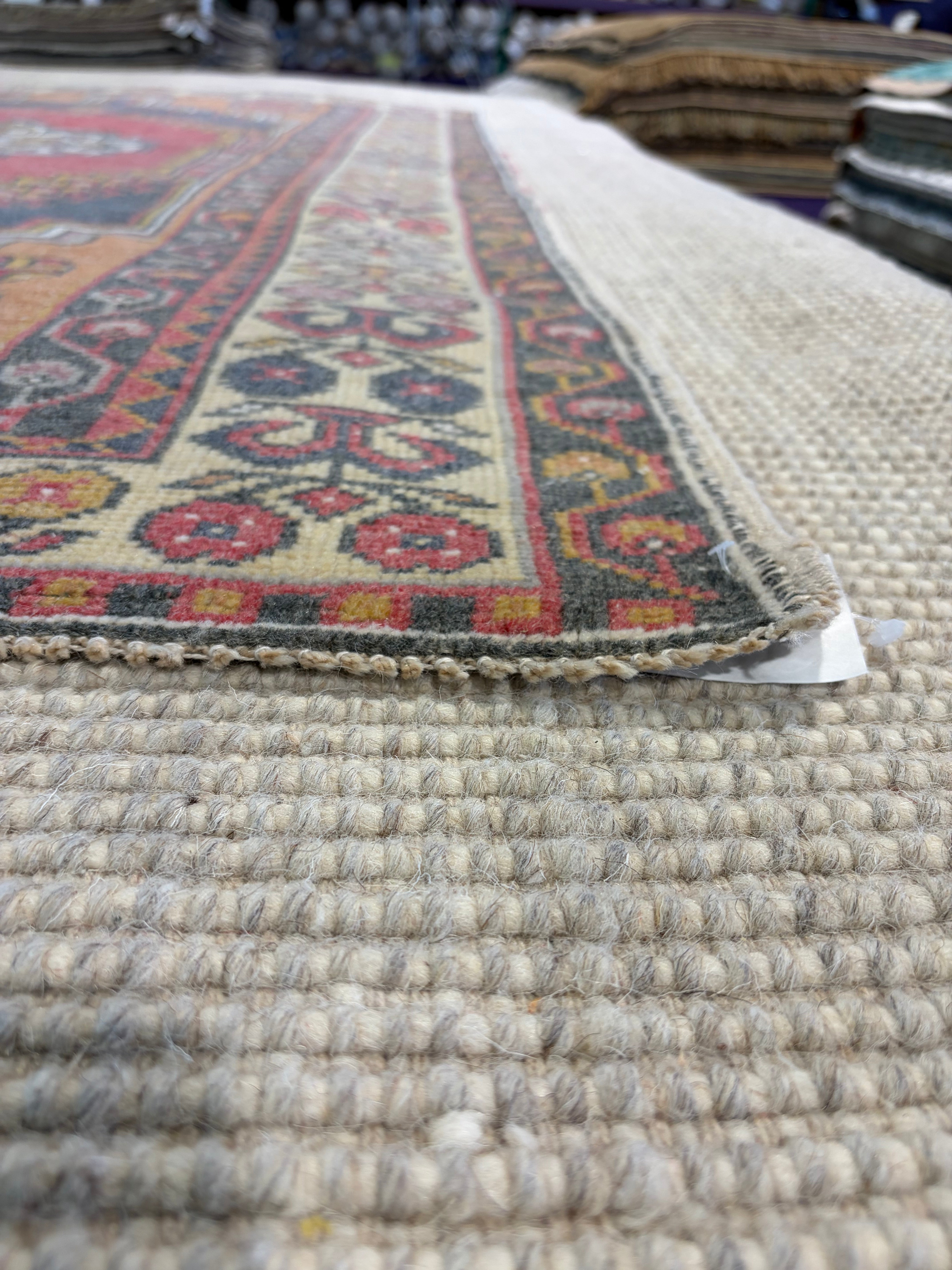 Robin Roe 3.11x6.3 Red Hand-Knotted Vintage Turkish Oushak