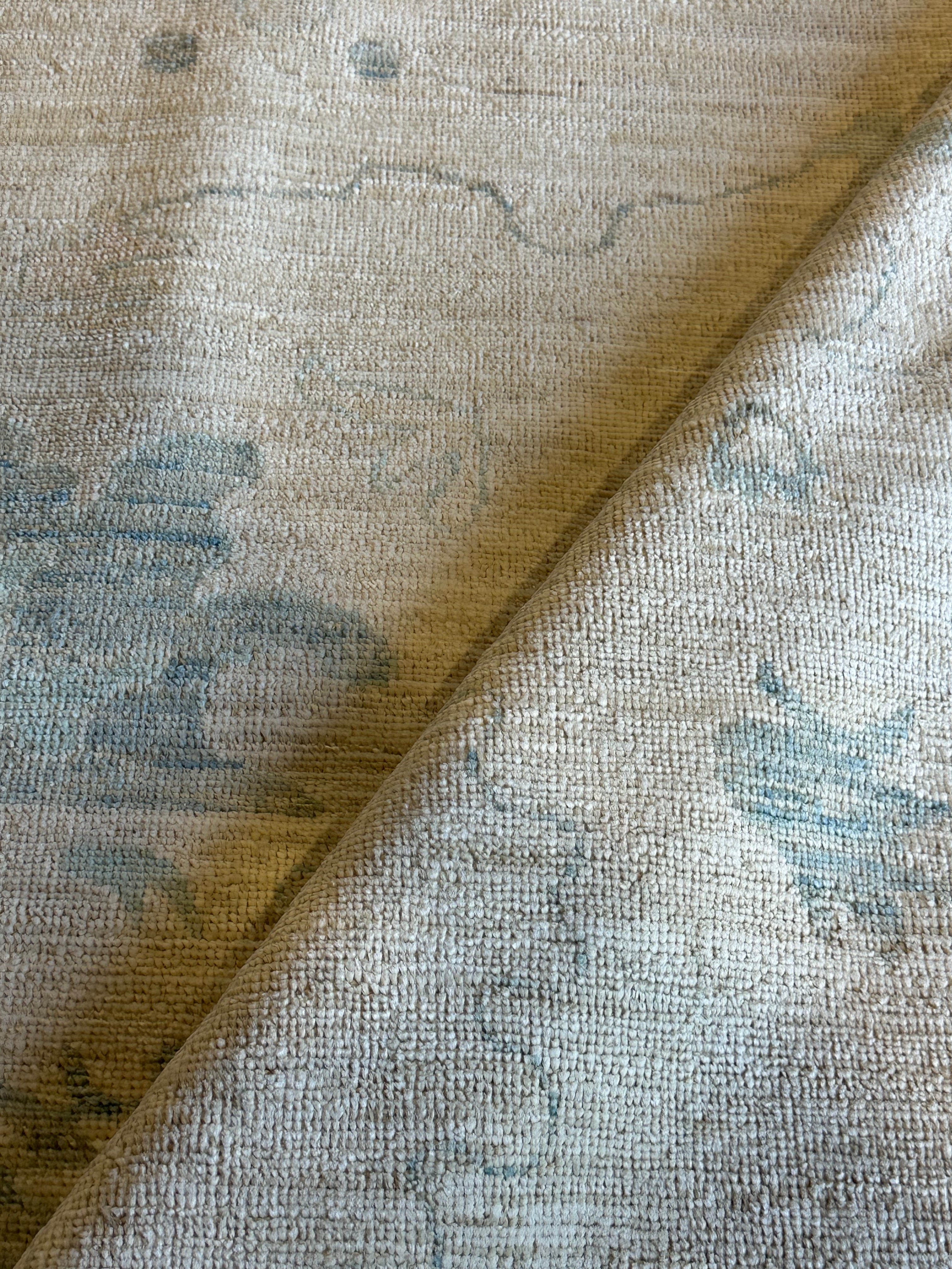 Carolina Quixano 10.2x13.9 Cream Whitewashed Afghani Oushak