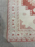 Rosa Milan 4x6 Red Hand-Knotted Vintage Turkish Oushak