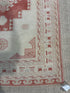 Rosa Milan 4x6 Red Hand-Knotted Vintage Turkish Oushak