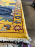 Sophia Rose Wilson 9x12.3 Yellow Hand-Knotted Oushak