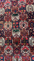 Antique West Persian Baktiari 5.2x8.6 Rug Red, Blue, and Green