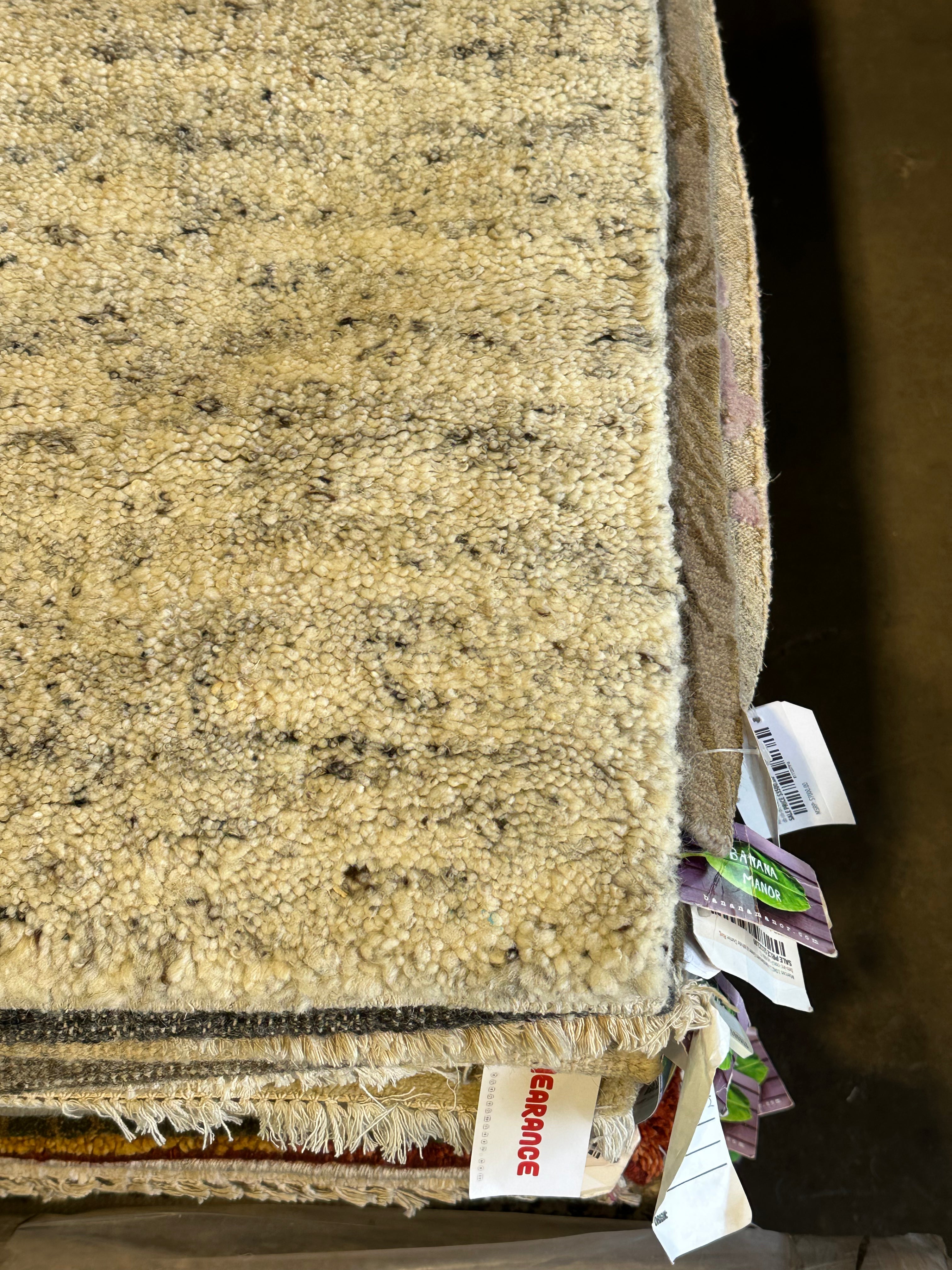 Angus Cloud Grey Handwoven Modern Durrie Rug (Multiple Sizes)