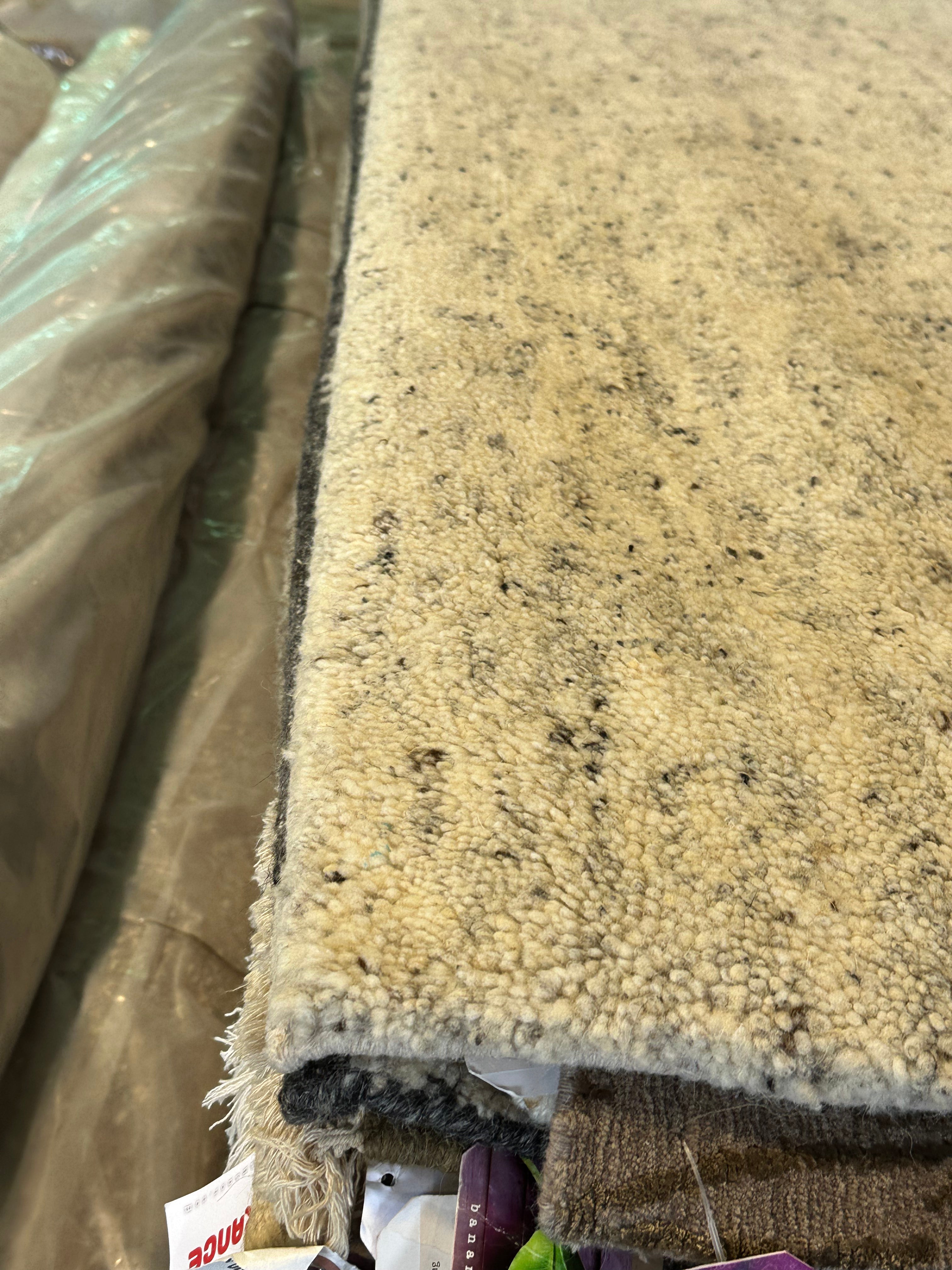 Angus Cloud Grey Handwoven Modern Durrie Rug (Multiple Sizes)