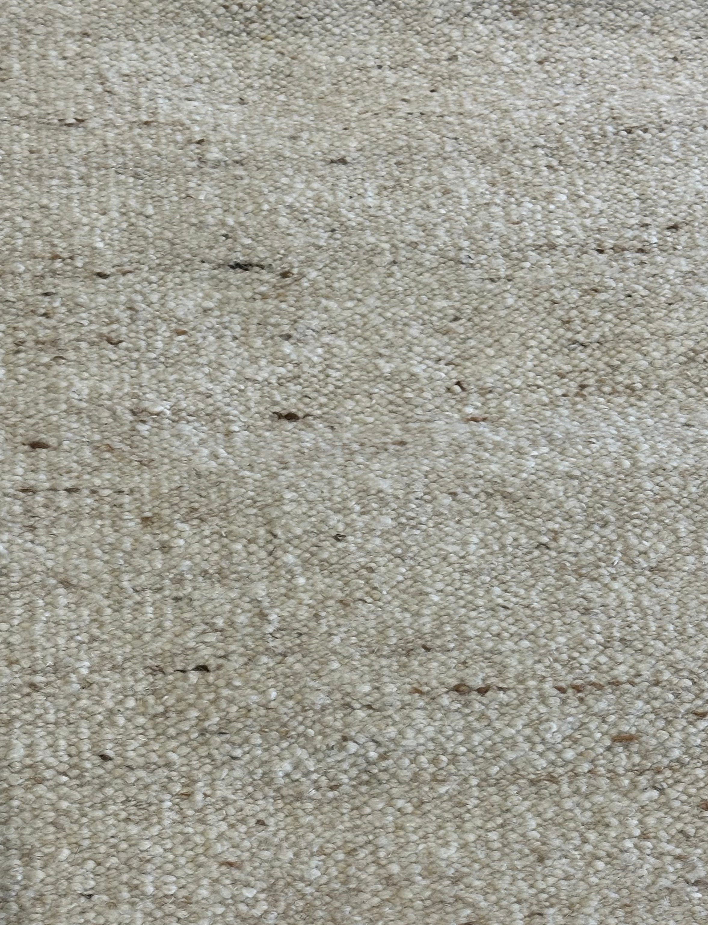 Austin Abrams Cream Handwoven Modern Durrie Rug (Multiple Sizes)