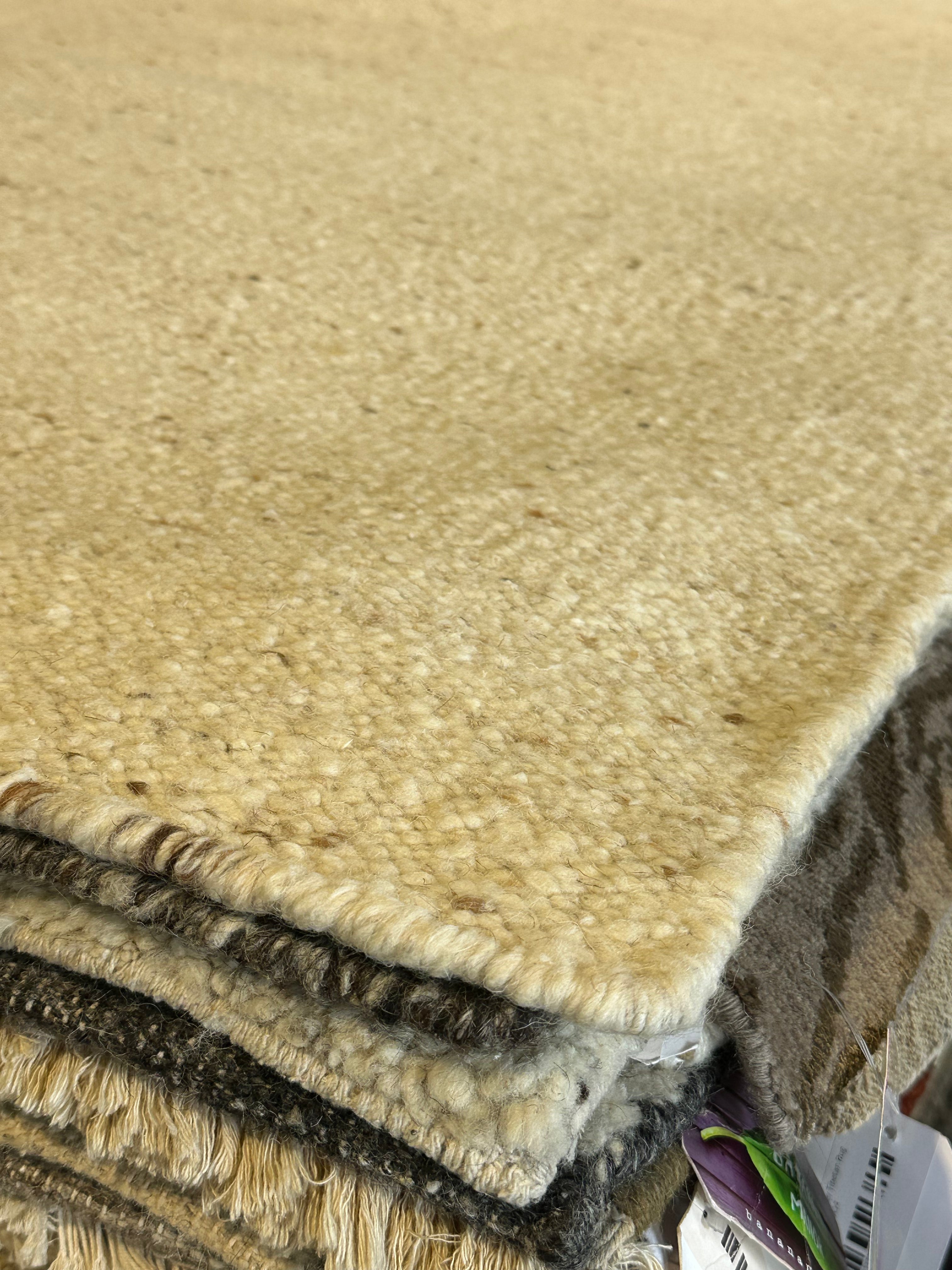 Austin Abrams Cream Handwoven Modern Durrie Rug (Multiple Sizes)