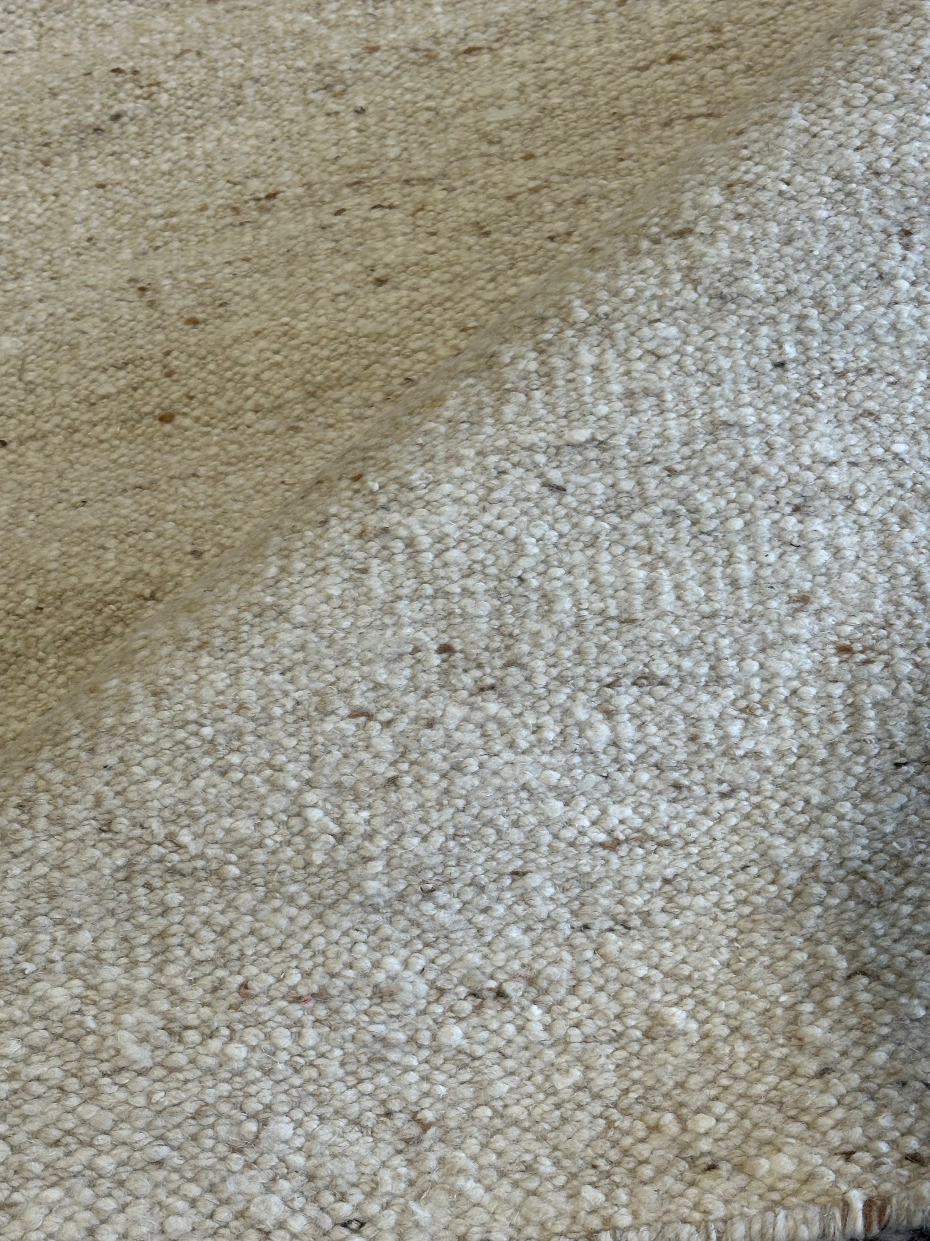 Austin Abrams Cream Handwoven Modern Durrie Rug (Multiple Sizes)