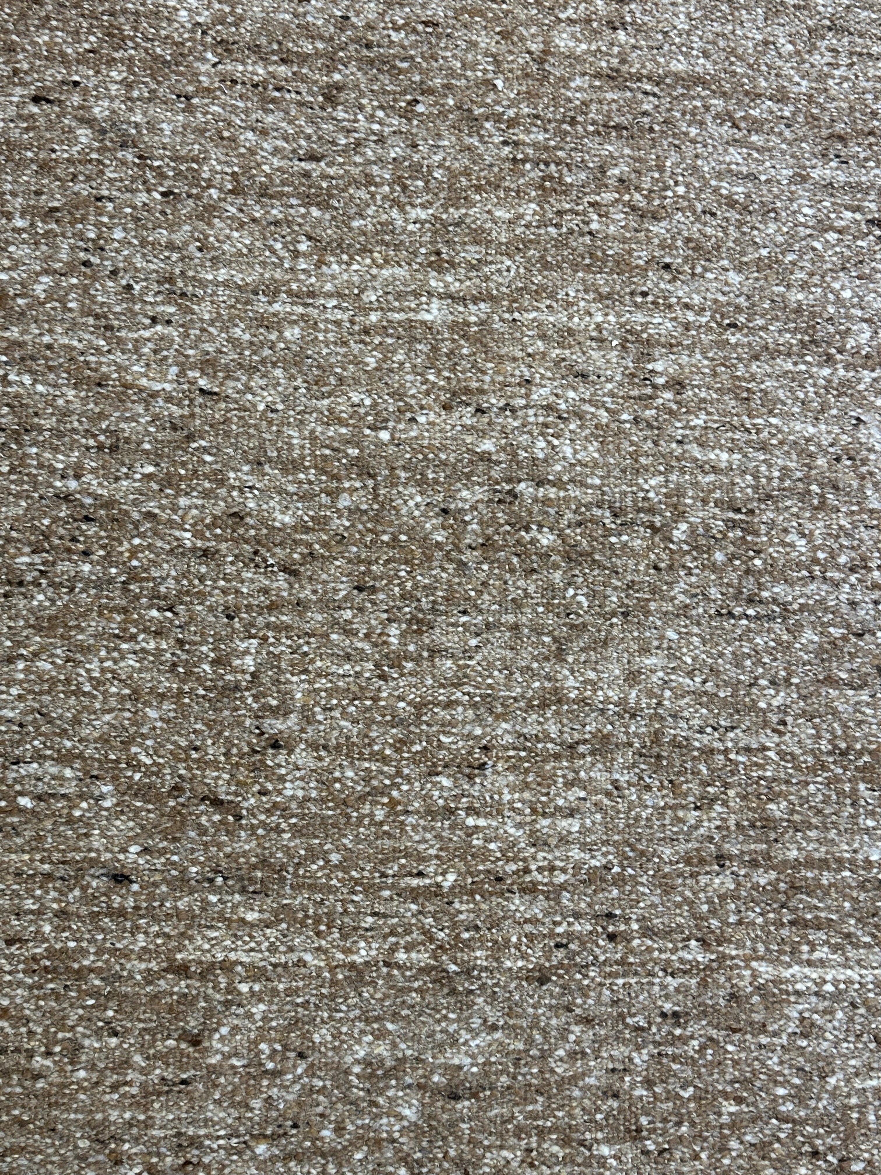 Aaron Jacobs Beige Handwoven Modern Durrie Rug (Multiple Sizes)