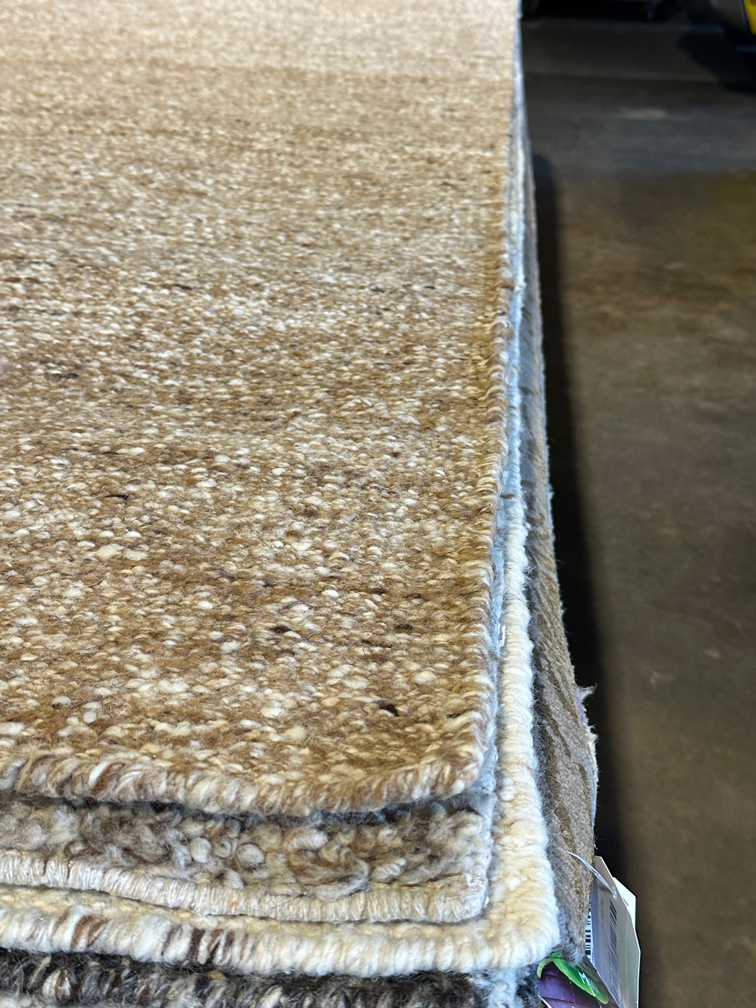 Aaron Jacobs Beige Handwoven Modern Durrie Rug (Multiple Sizes)