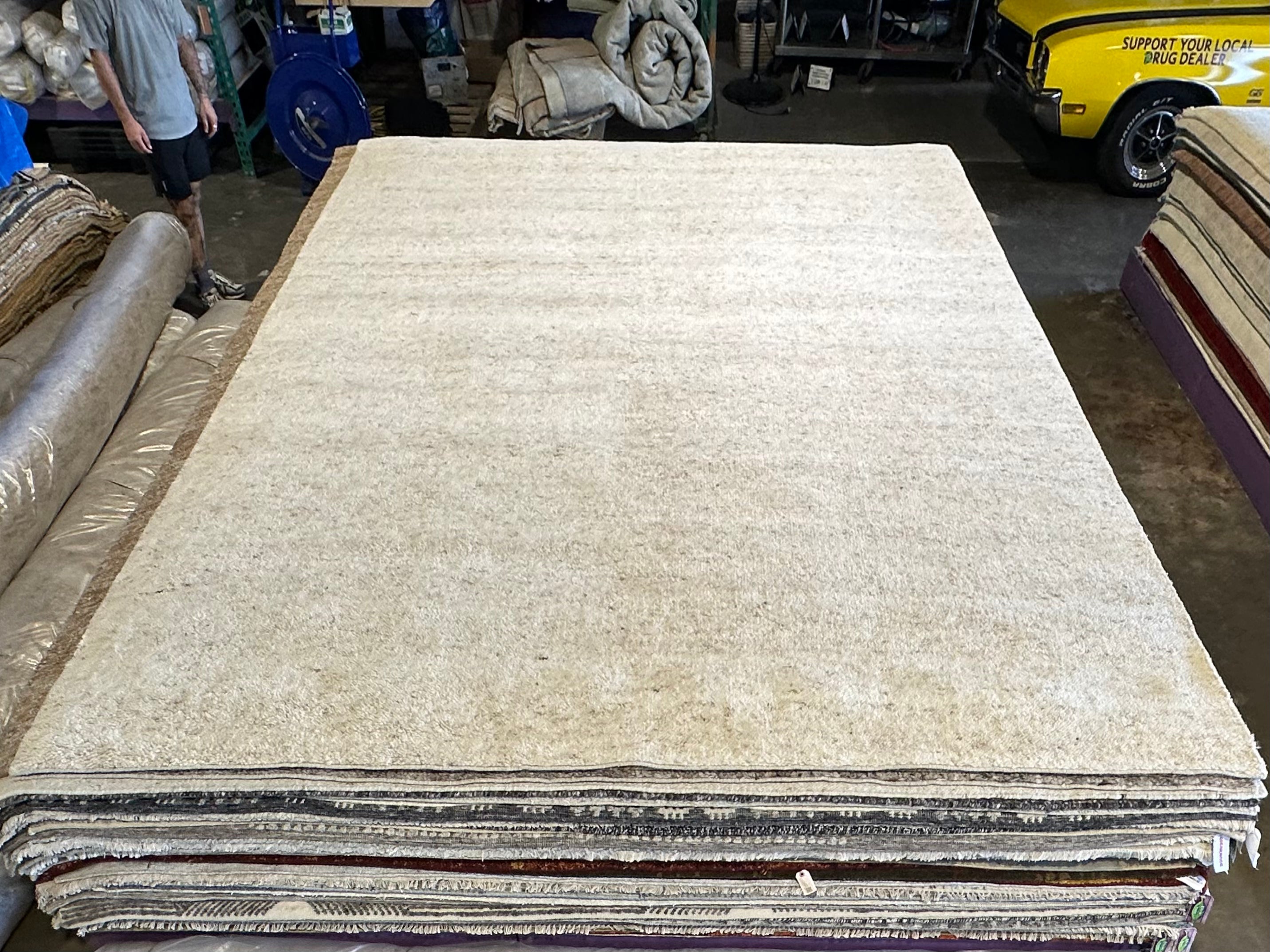 Fezco Grey Handwoven Modern Durrie Rug (Multiple Sizes)