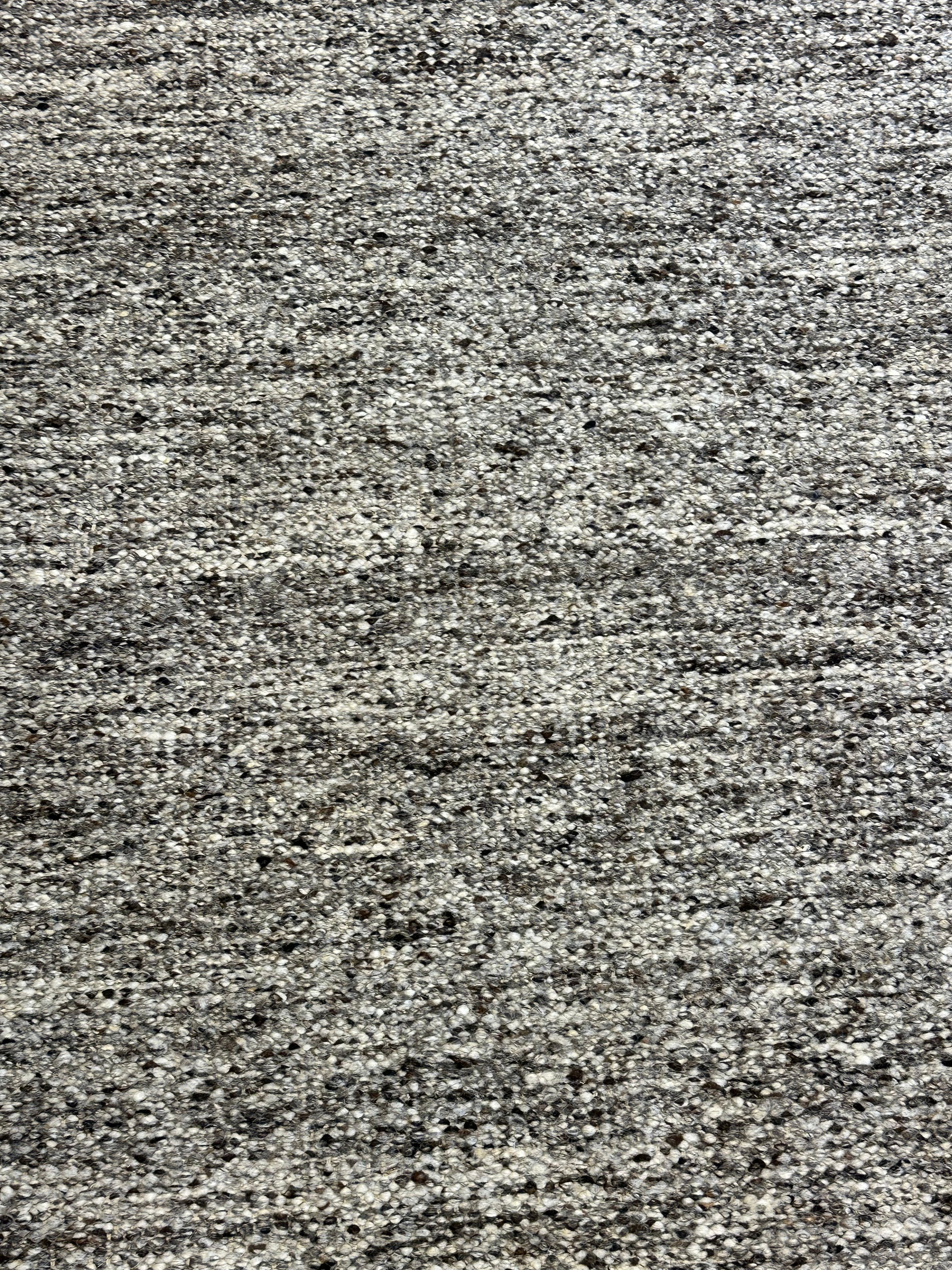 Elliot Dark Grey Handwoven Modern Durrie Rug (Multiple Sizes)