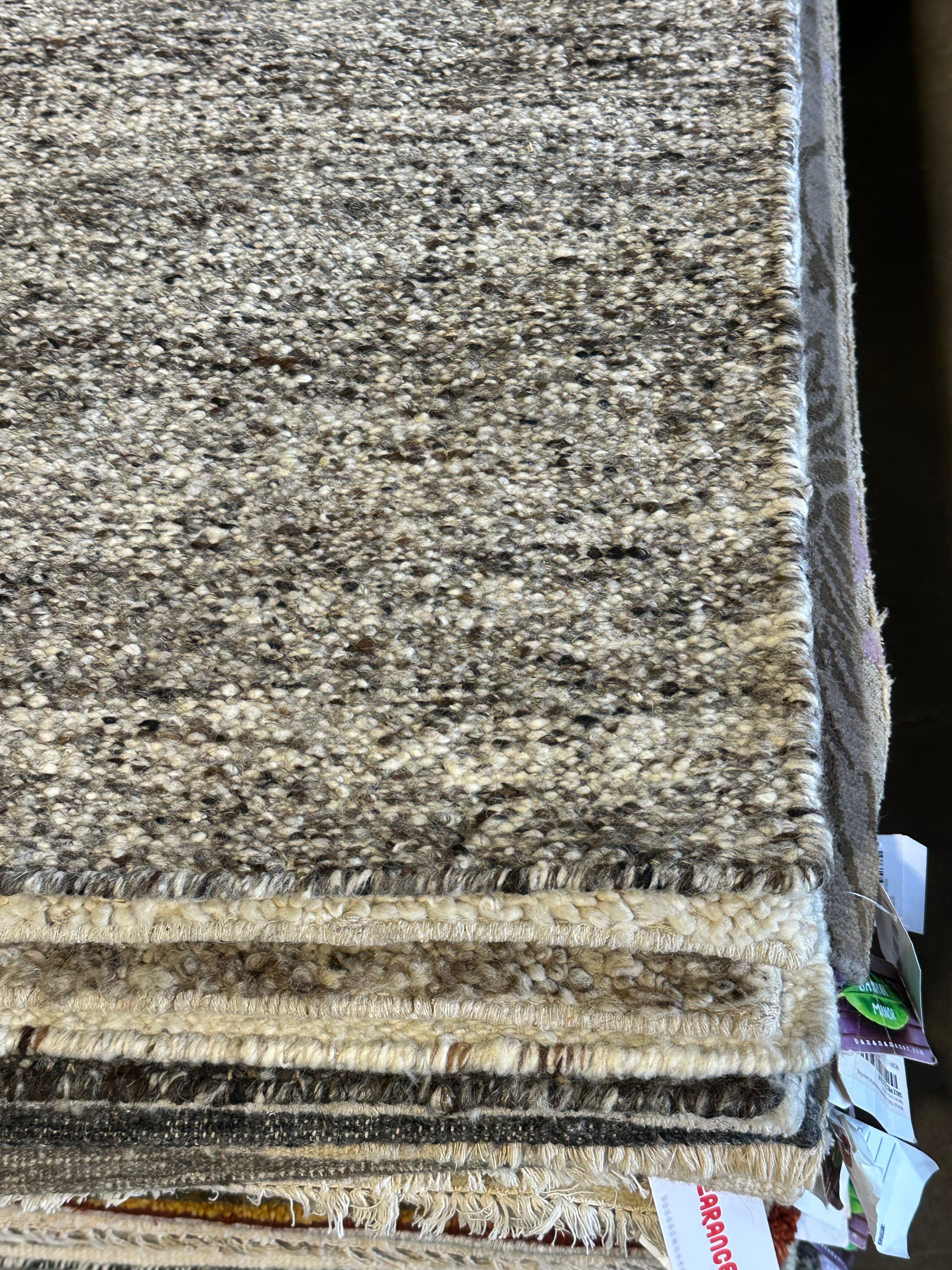 Elliot Dark Grey Handwoven Modern Durrie Rug (Multiple Sizes)