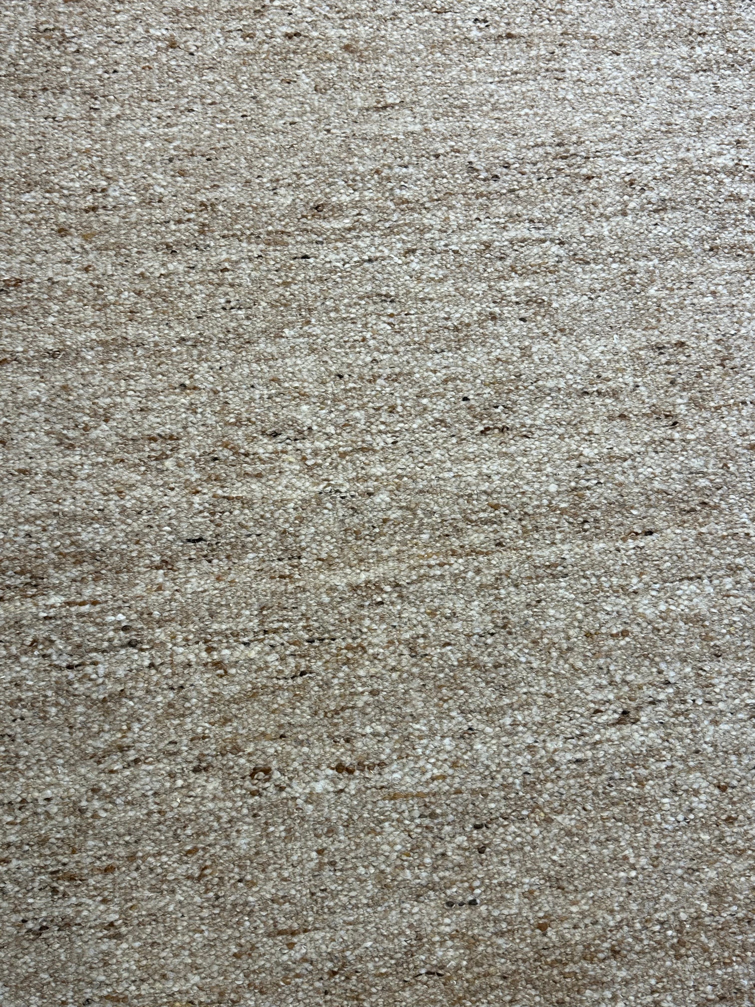 Ali Muhammad Light Brown Handwoven Modern Durrie Rug (Multiple Sizes)