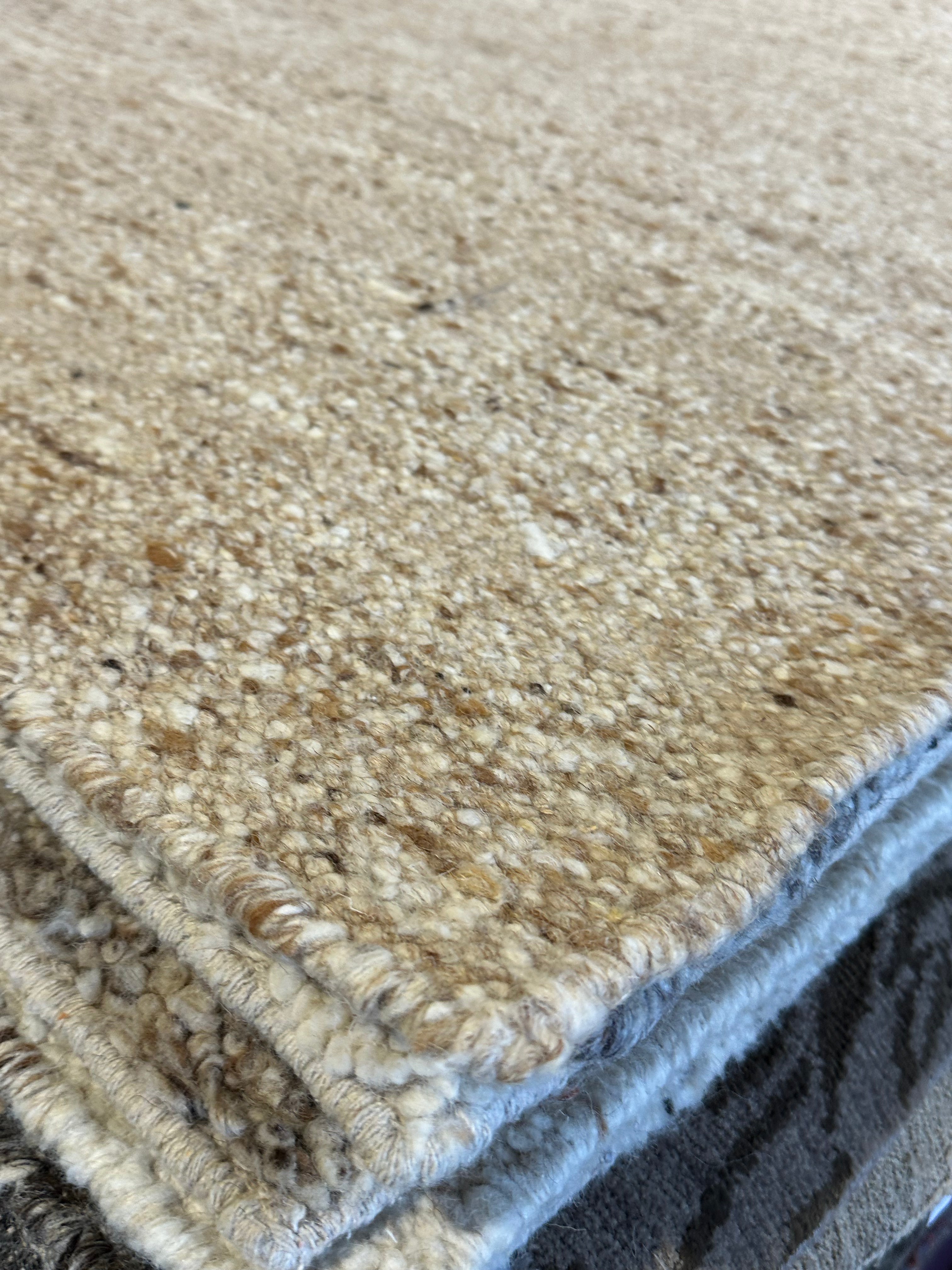 Ali Muhammad Light Brown Handwoven Modern Durrie Rug (Multiple Sizes)