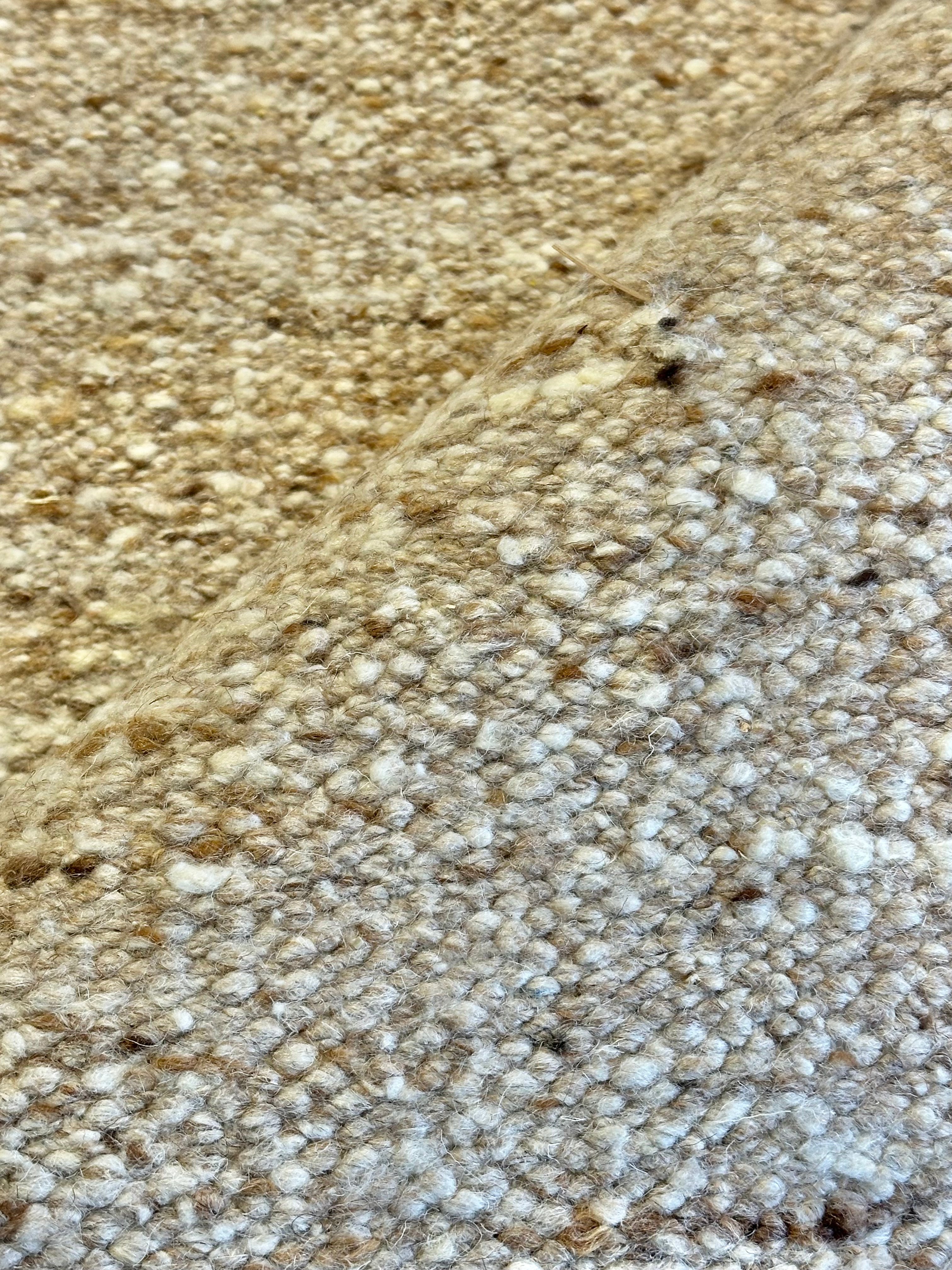 Ali Muhammad Light Brown Handwoven Modern Durrie Rug (Multiple Sizes)