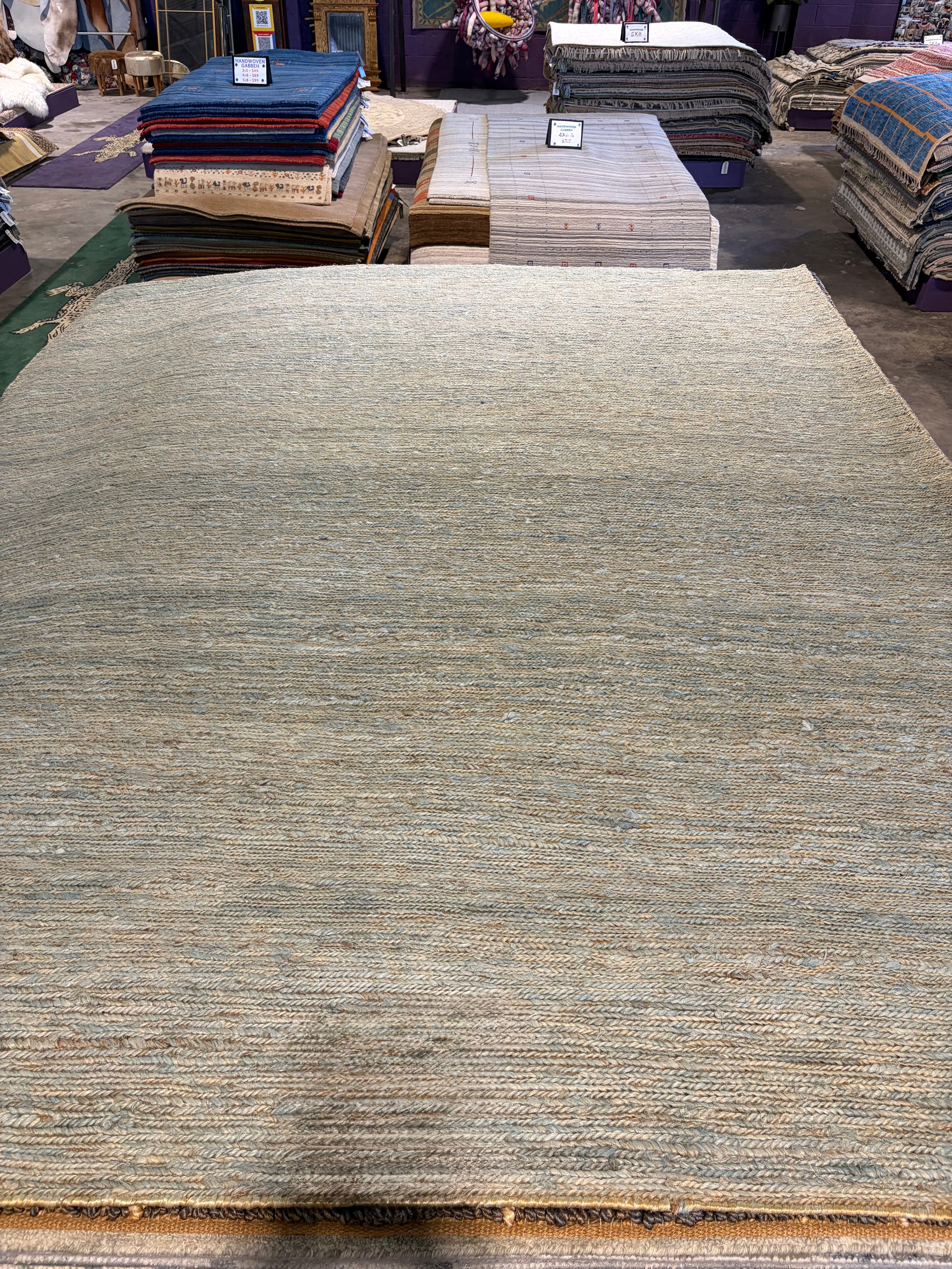 Saul Goodman Handwoven Jute Soumak Rug (multiple sizes)