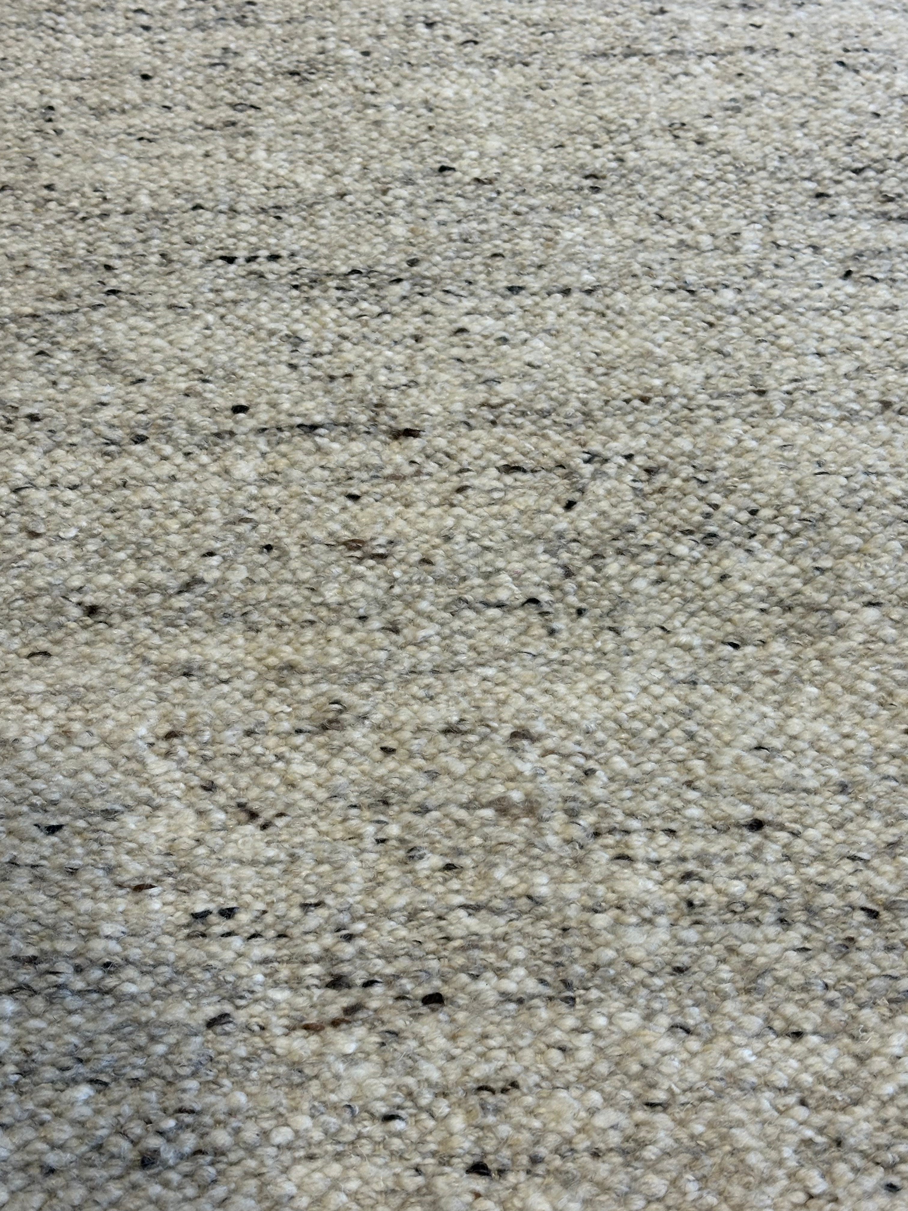Zak Steiner White & Grey Handwoven Modern Durrie Rug (Multiple Sizes)