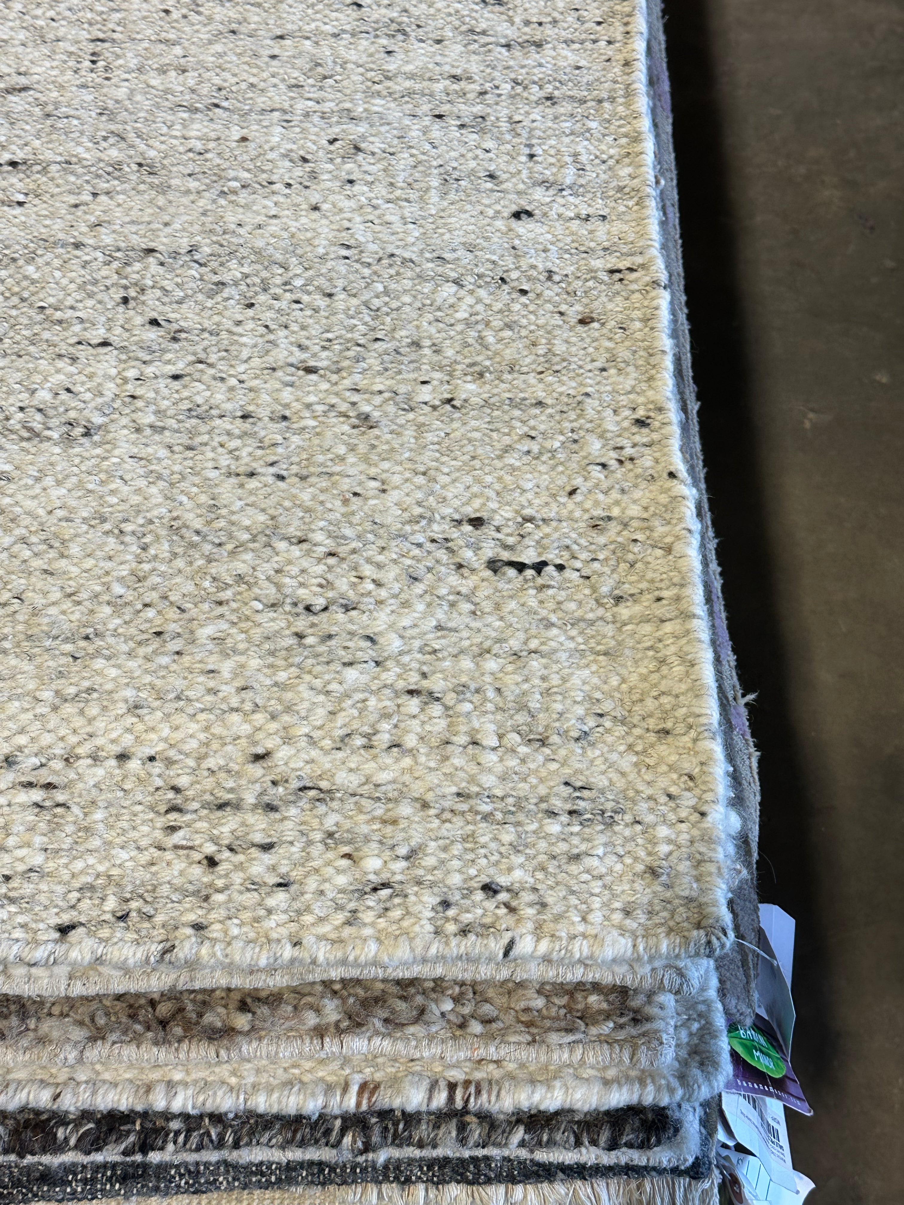 Zak Steiner White & Grey Handwoven Modern Durrie Rug (Multiple Sizes)