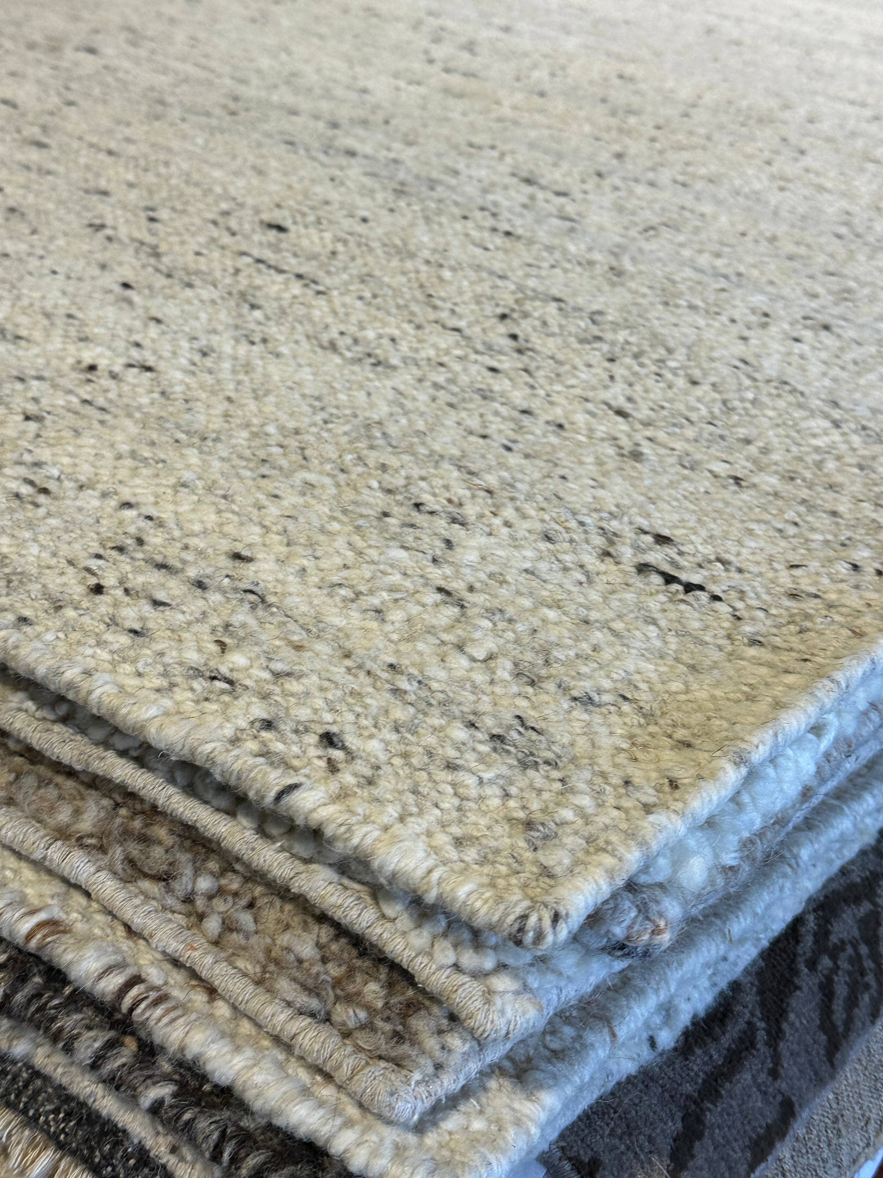 Zak Steiner White & Grey Handwoven Modern Durrie Rug (Multiple Sizes)