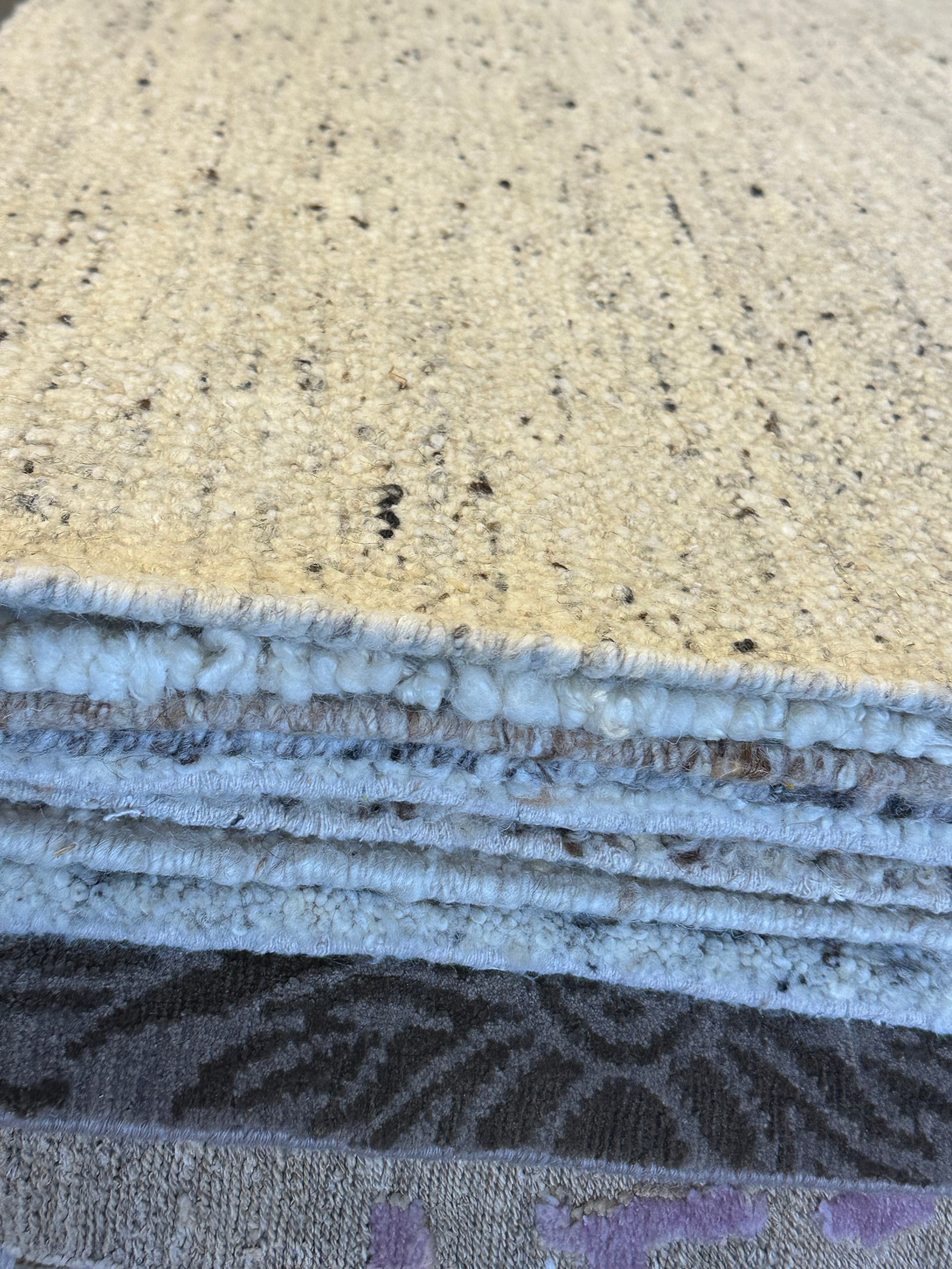Zak Steiner White & Grey Handwoven Modern Durrie Rug (Multiple Sizes)