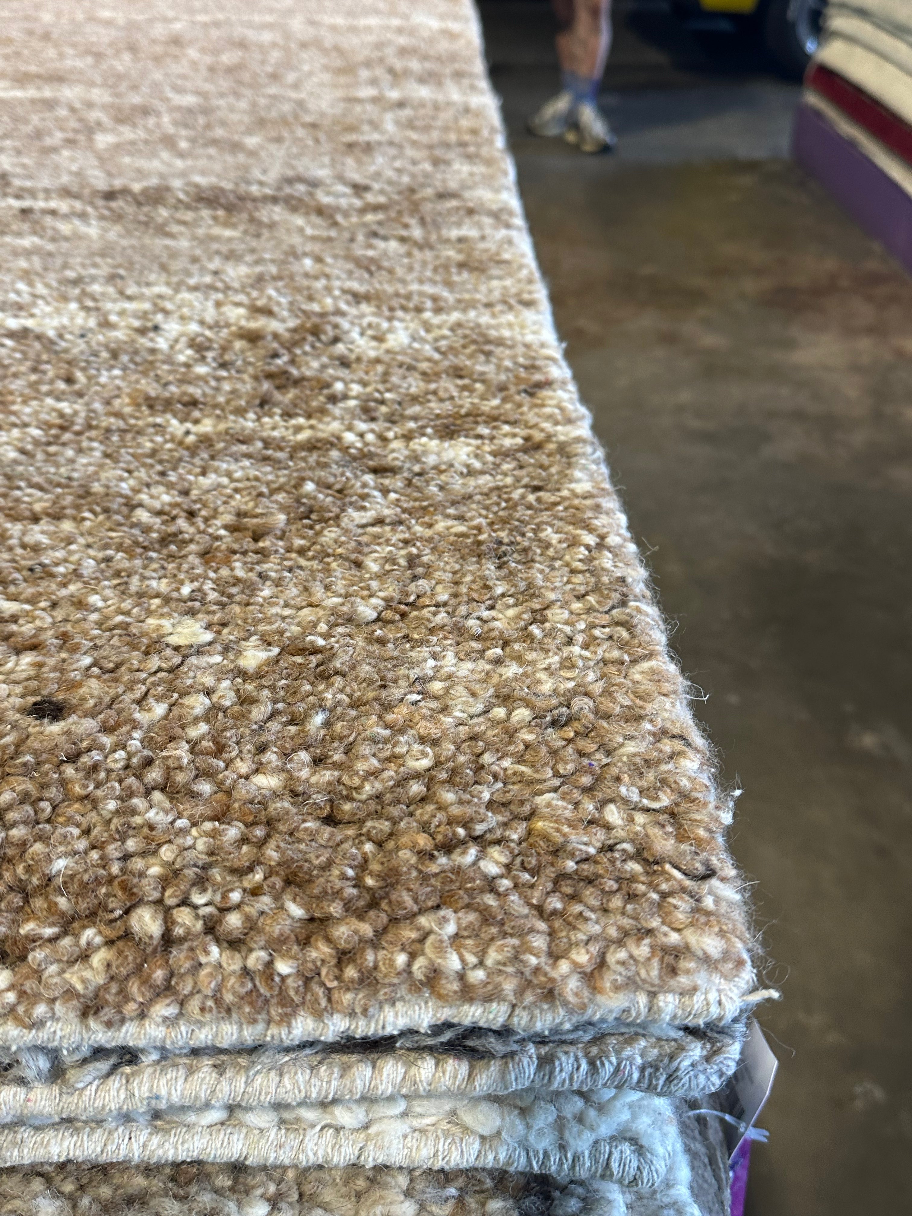 Javon Walton Brown Handwoven Modern Durrie Rug (Multiple Sizes)