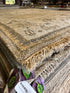 Meredith Ellis 8x10 Grey and Tan Hand-Knotted Oushak Rug
