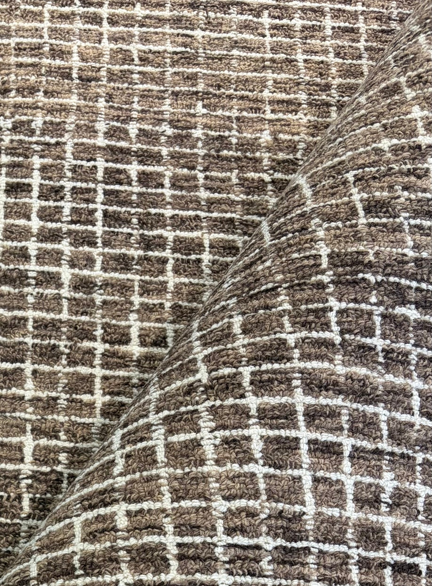 Chamberlain 8x10 Hand-Tufted Modern Brown Mix