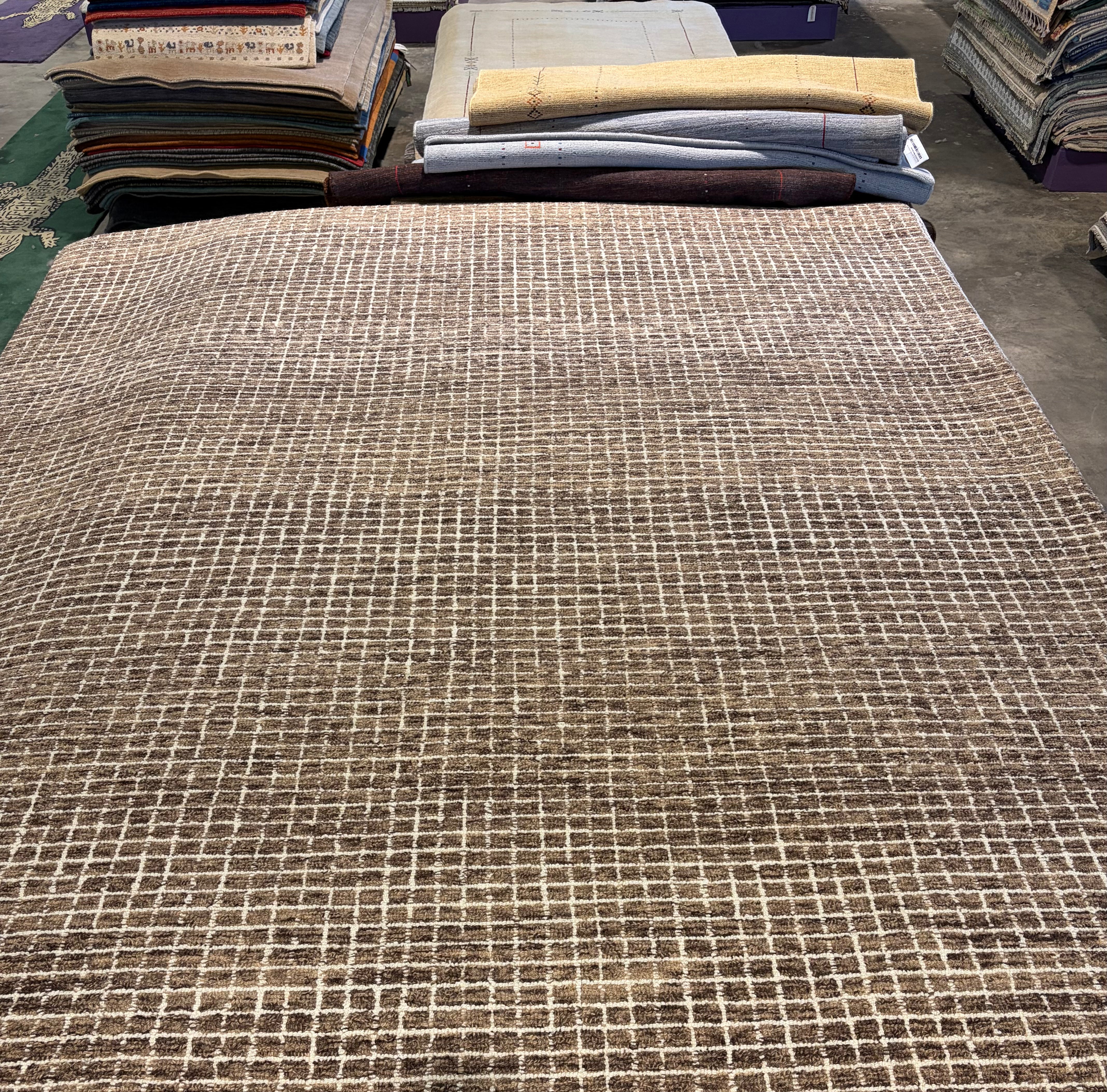 Chamberlain 8x10 Hand-Tufted Modern Brown Mix