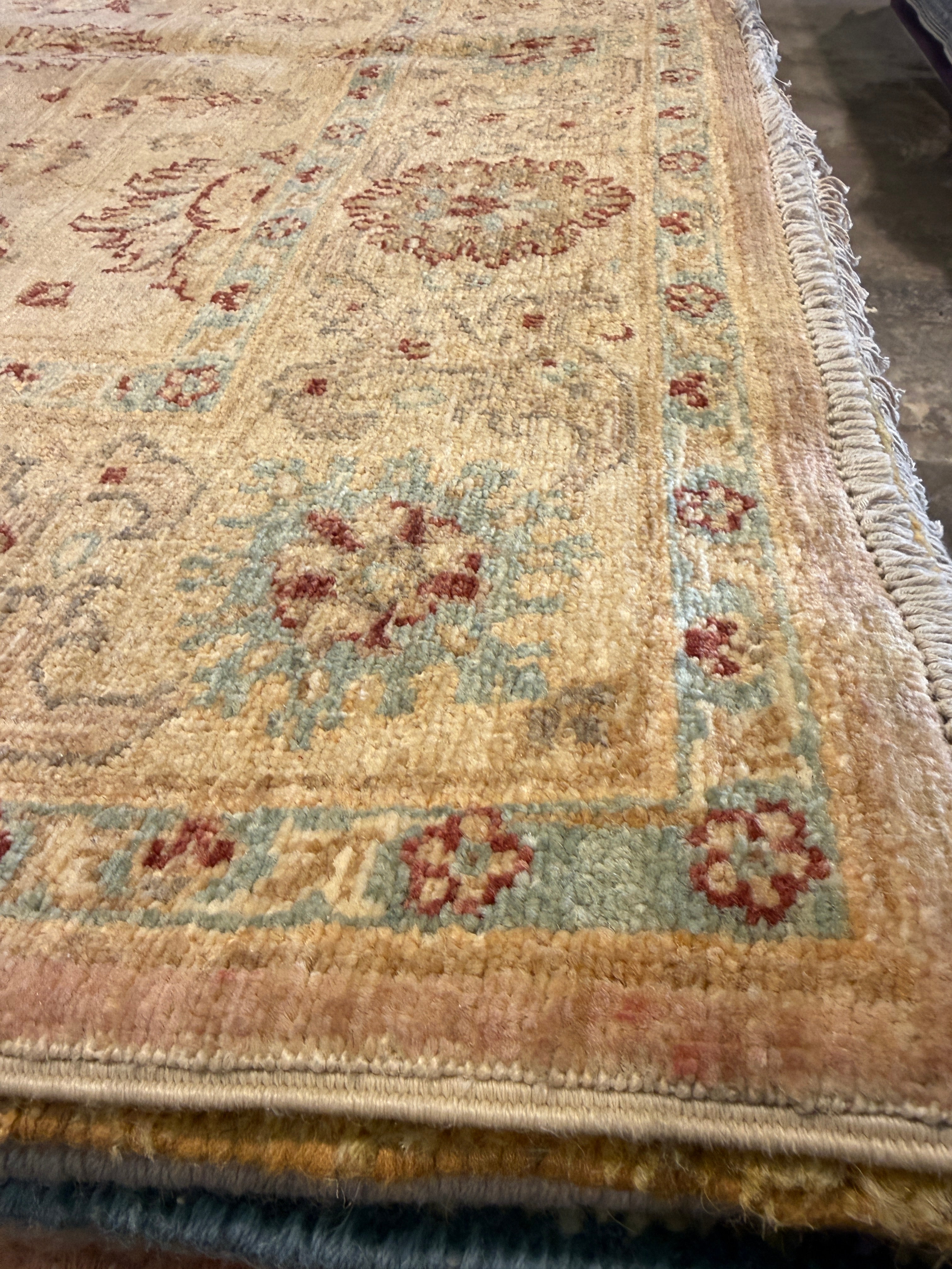Kameron Westcott 4.3x5.11 Cream Afghani Ziegler Rug