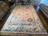 Natasha Stefanenko 9x12.3 Hand-Knotted Oushak Rug Pink and Ivory