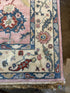 Natasha Stefanenko 9x12.3 Hand-Knotted Oushak Rug Pink and Ivory