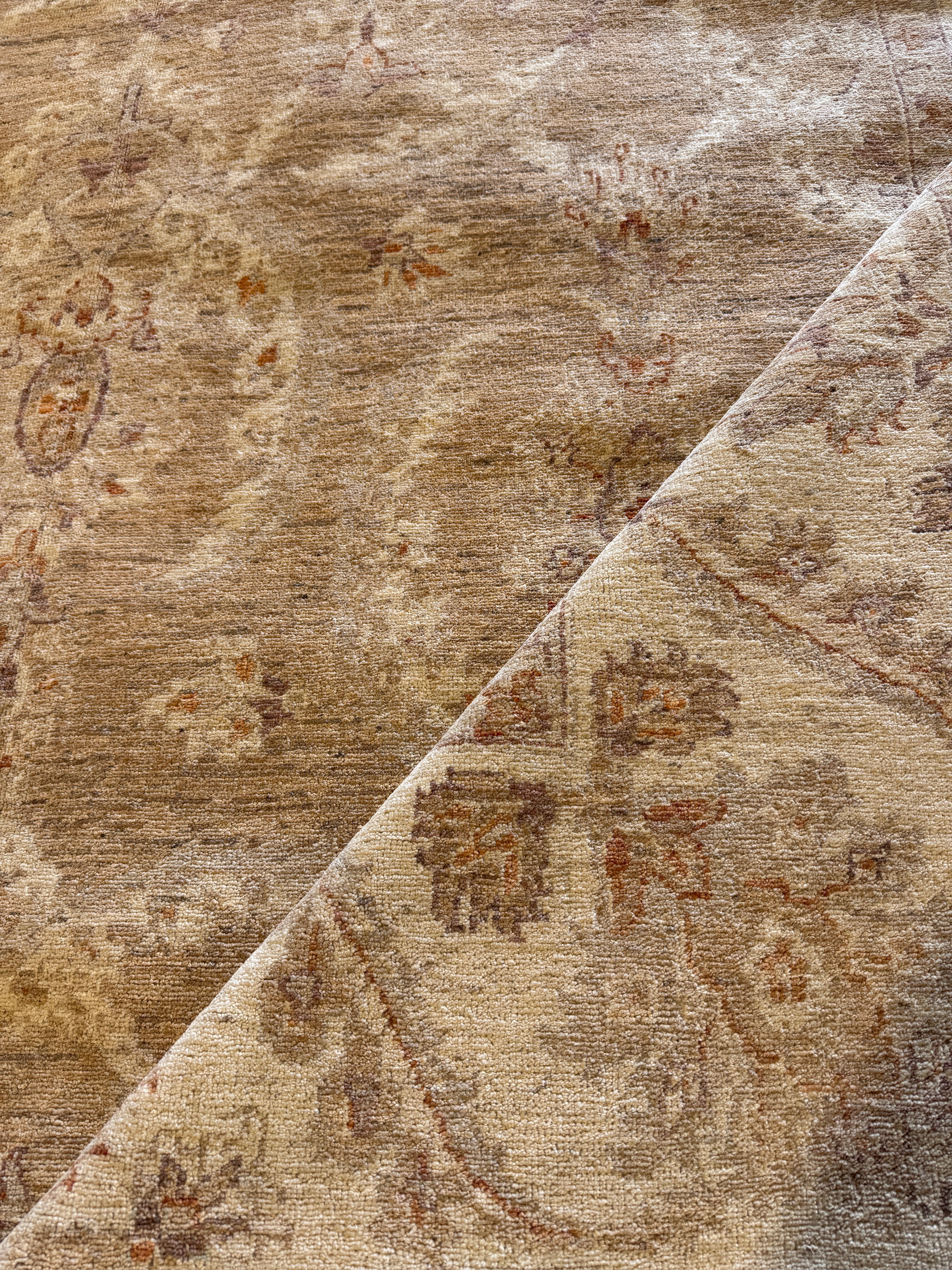 Nancy Wheeler 8x10 Afghani Oushak Cream Rug