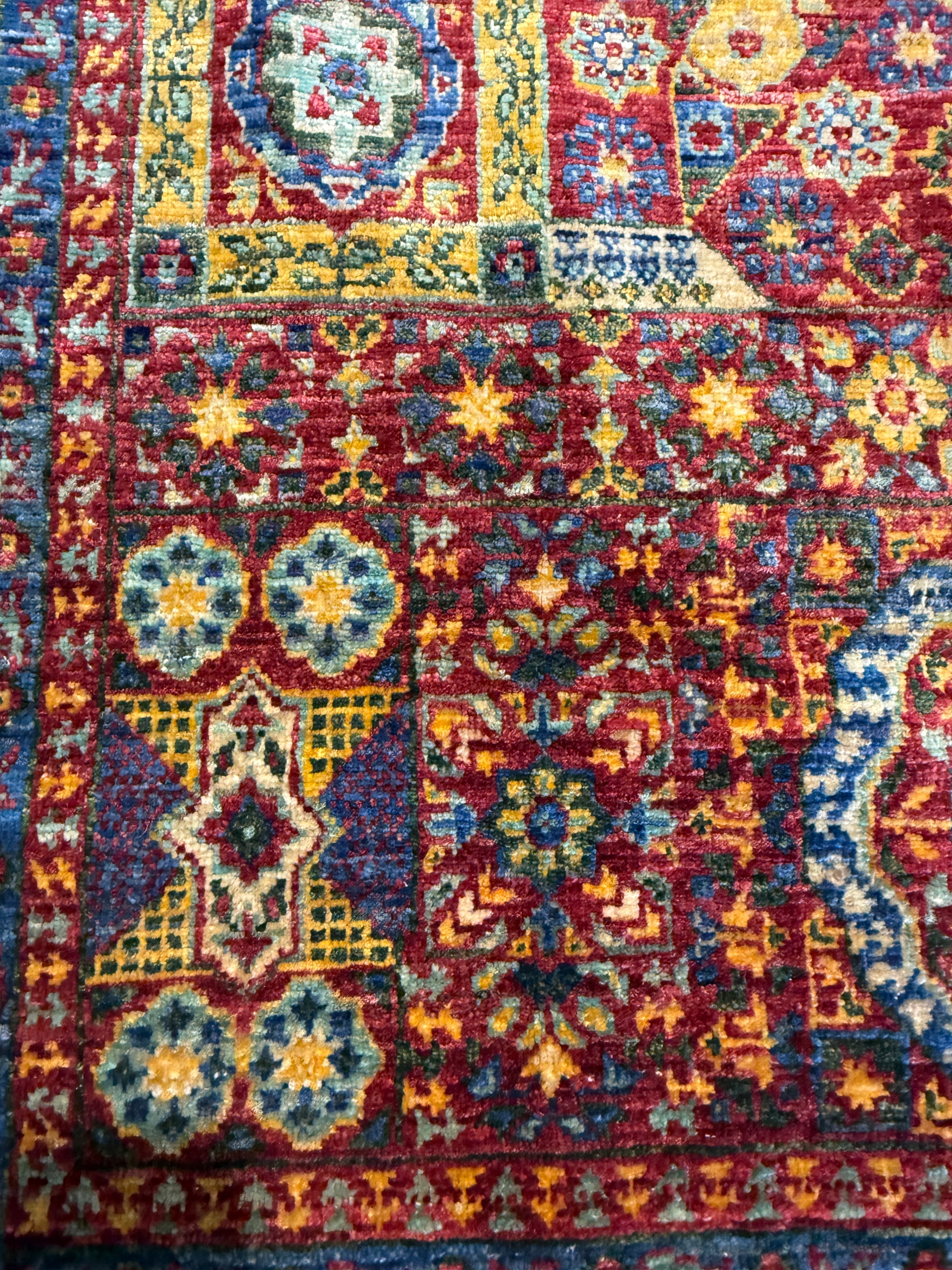 Brandi Redmond 4.3x6.2 Red Afghani Ziegler Rug