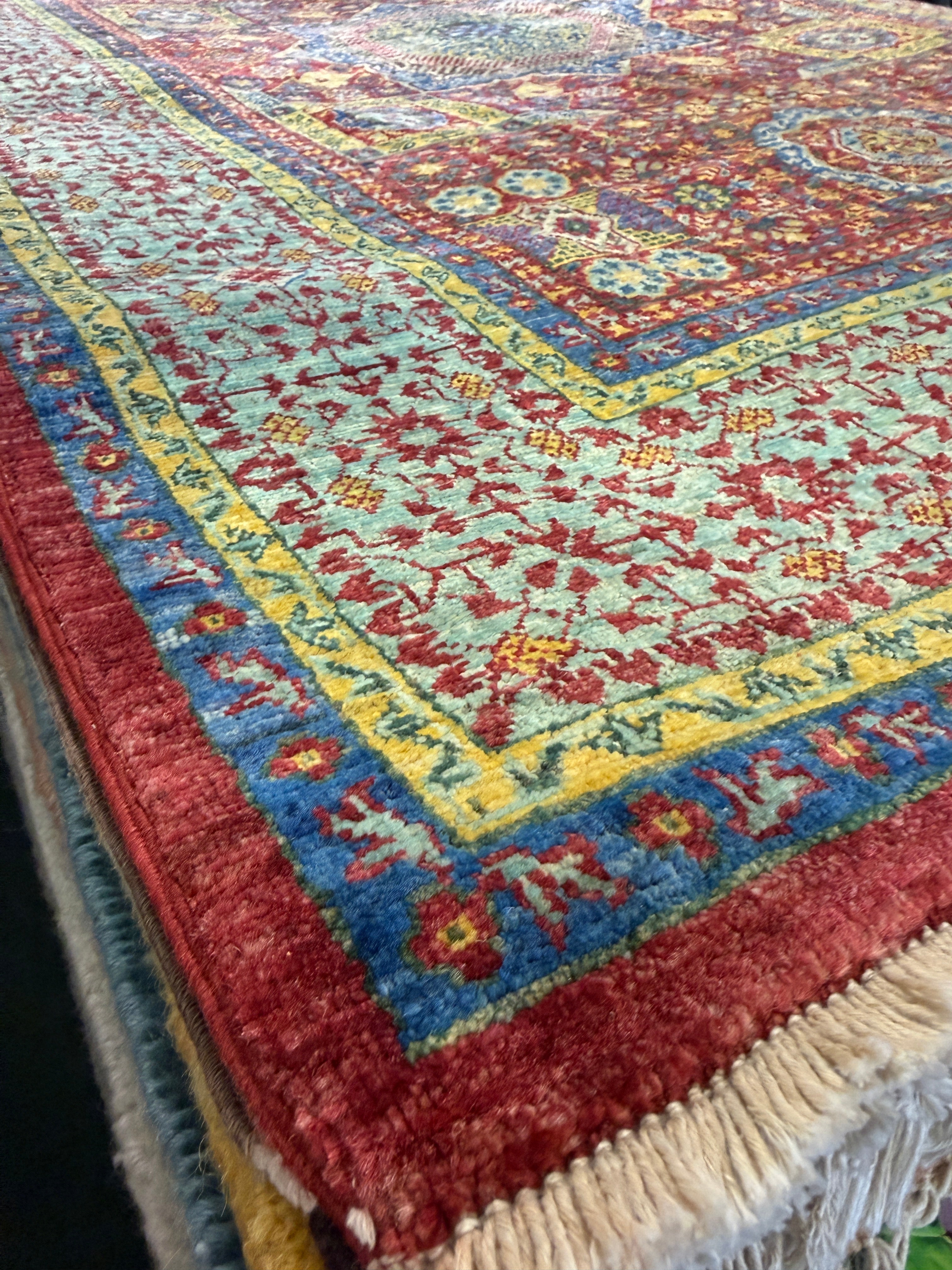 Brandi Redmond 4.3x6.2 Red Afghani Ziegler Rug