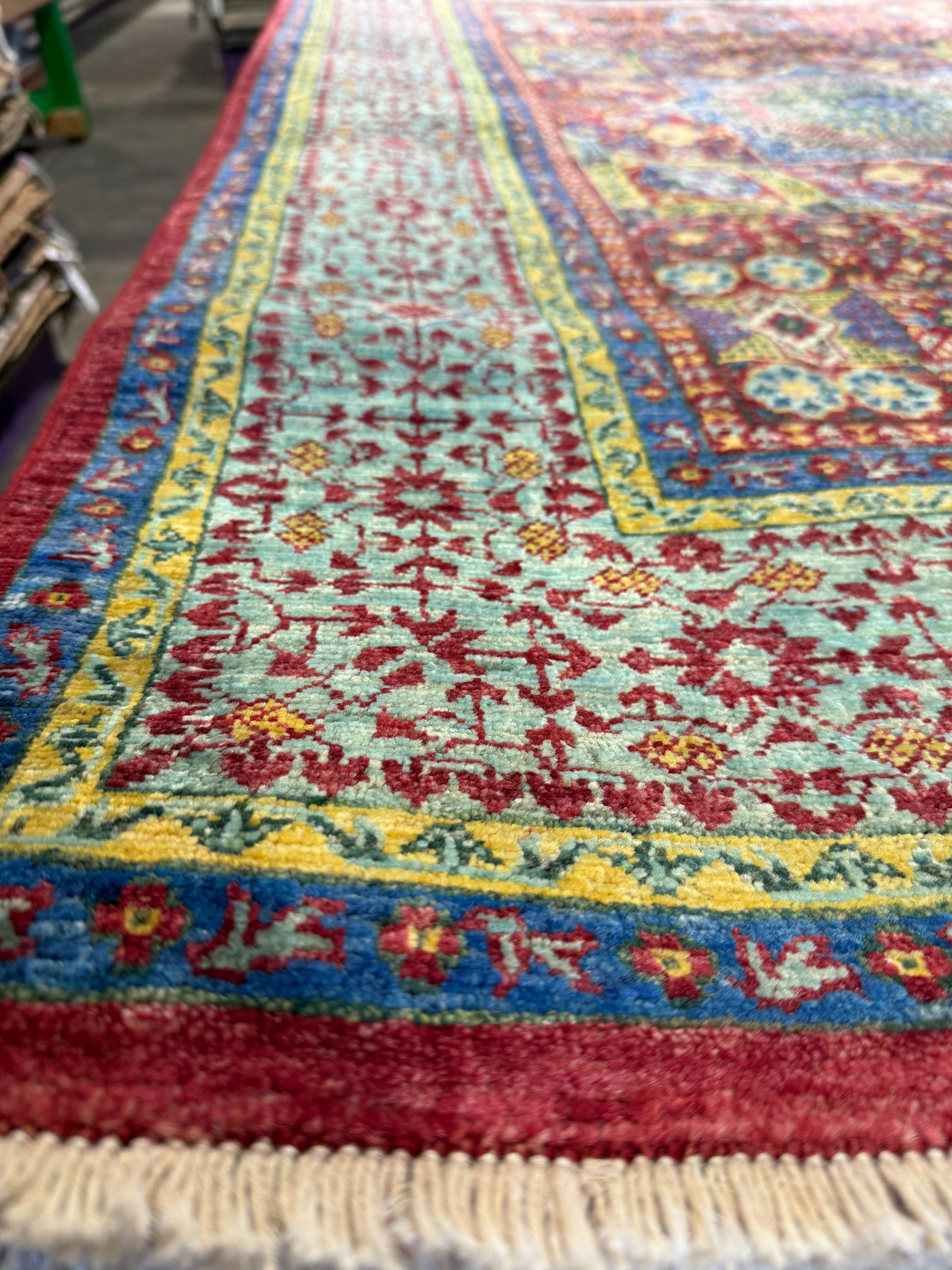 Brandi Redmond 4.3x6.2 Red Afghani Ziegler Rug