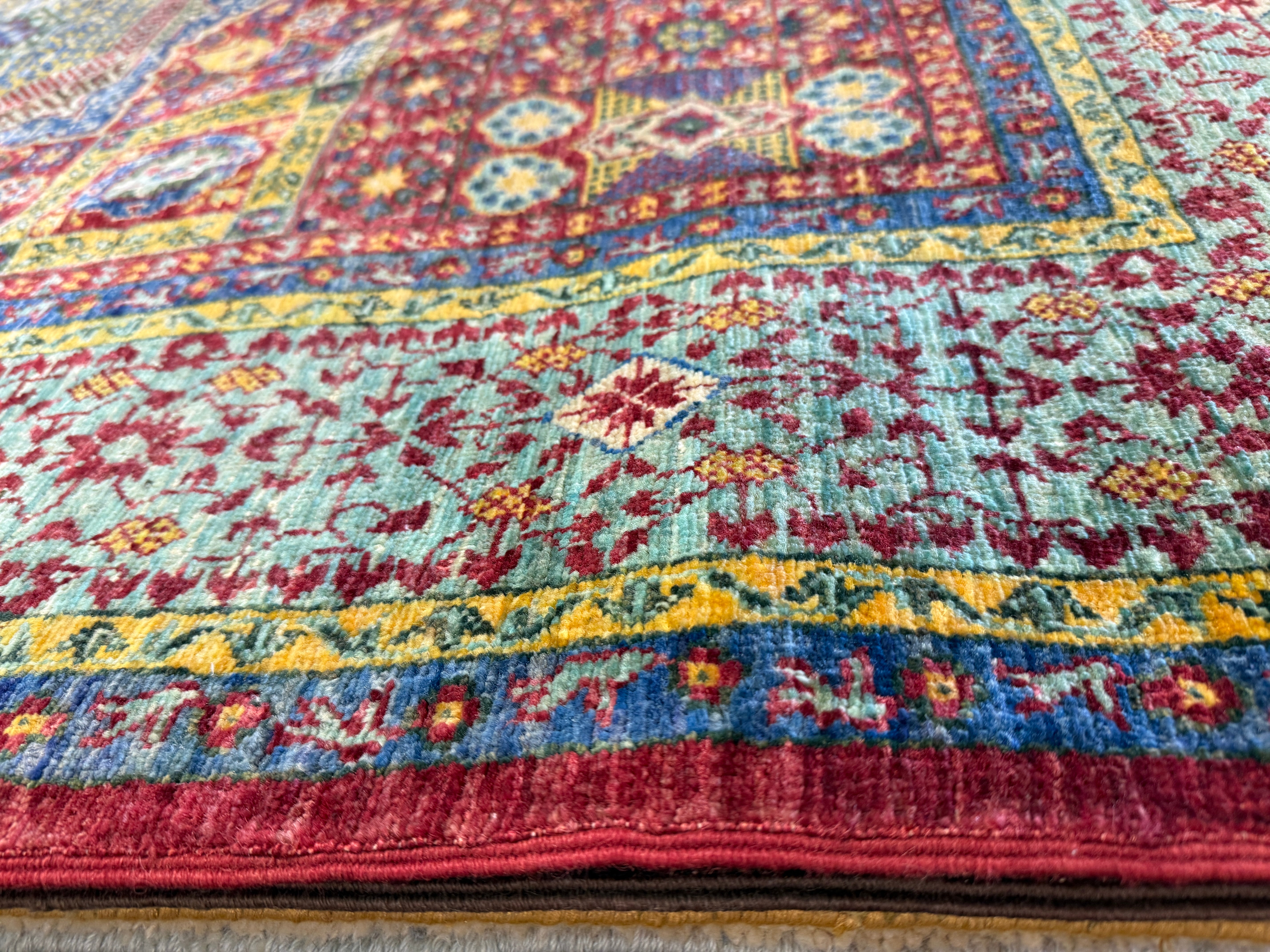 Brandi Redmond 4.3x6.2 Red Afghani Ziegler Rug