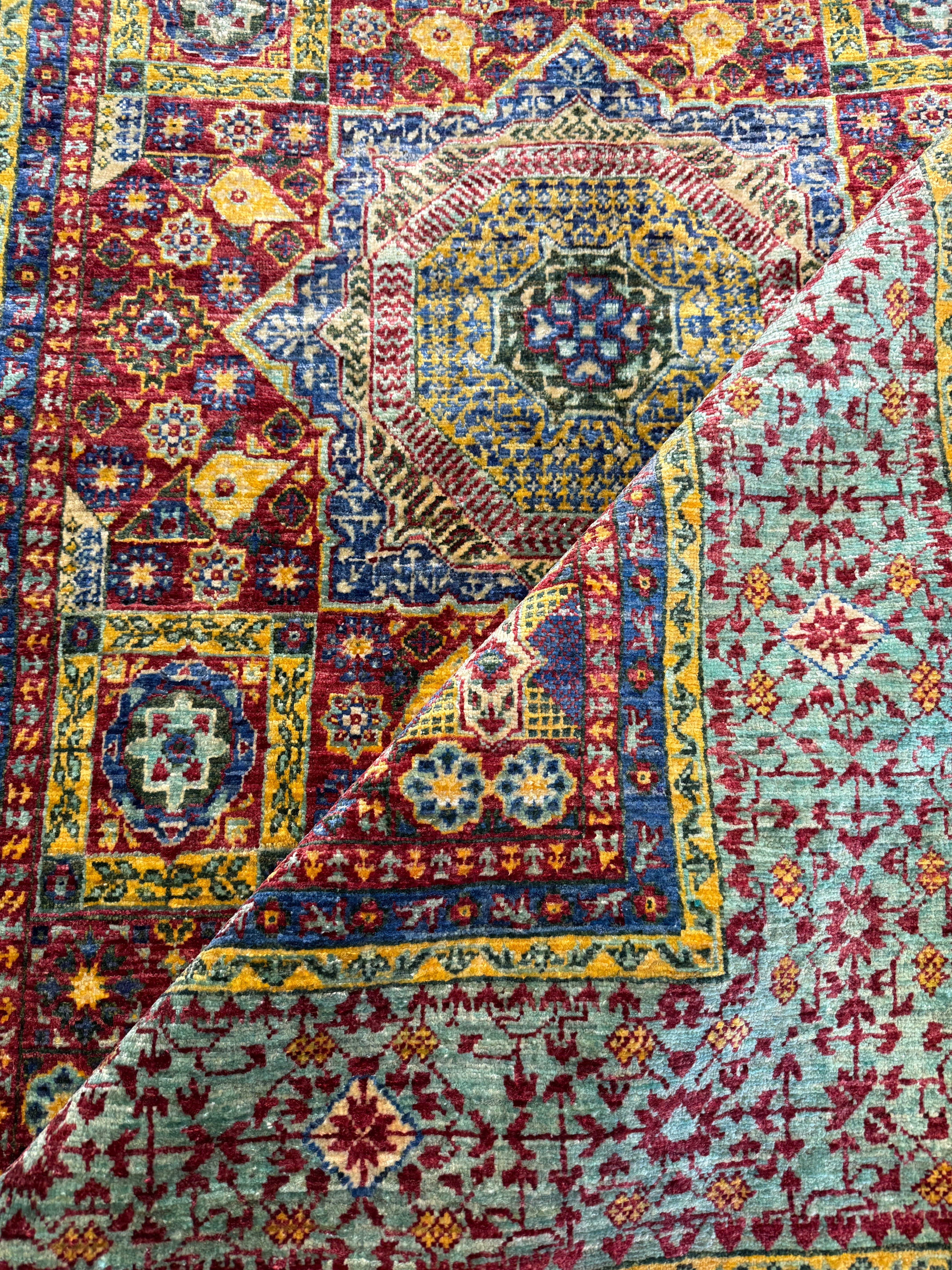 Brandi Redmond 4.3x6.2 Red Afghani Ziegler Rug